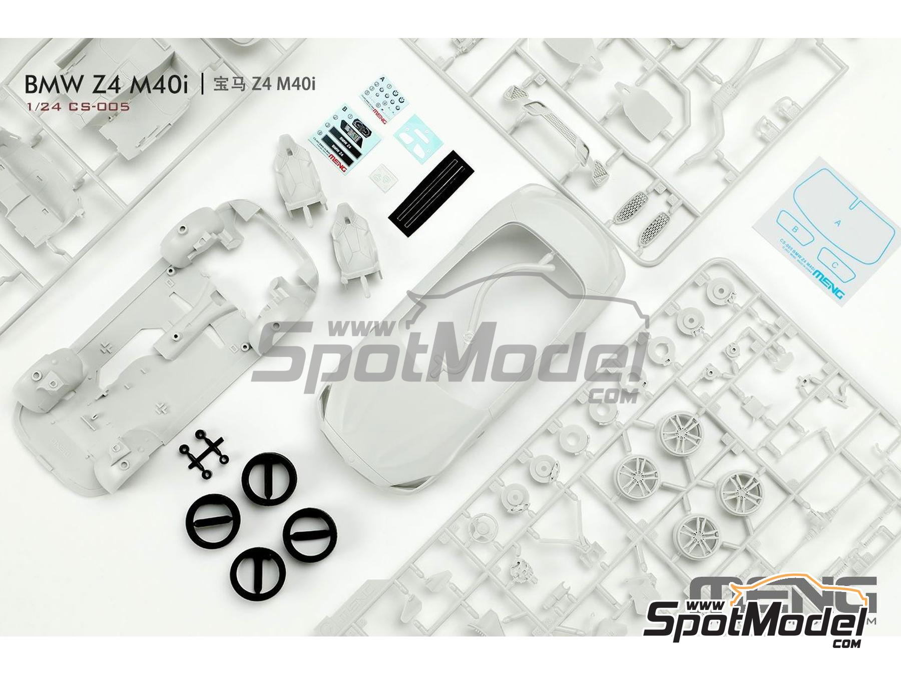 Image 2: BMW Z4 M40i | Car scale model kit in 1/24 scale manufactured by Meng Model (ref. CS-005, also 4897038553464)