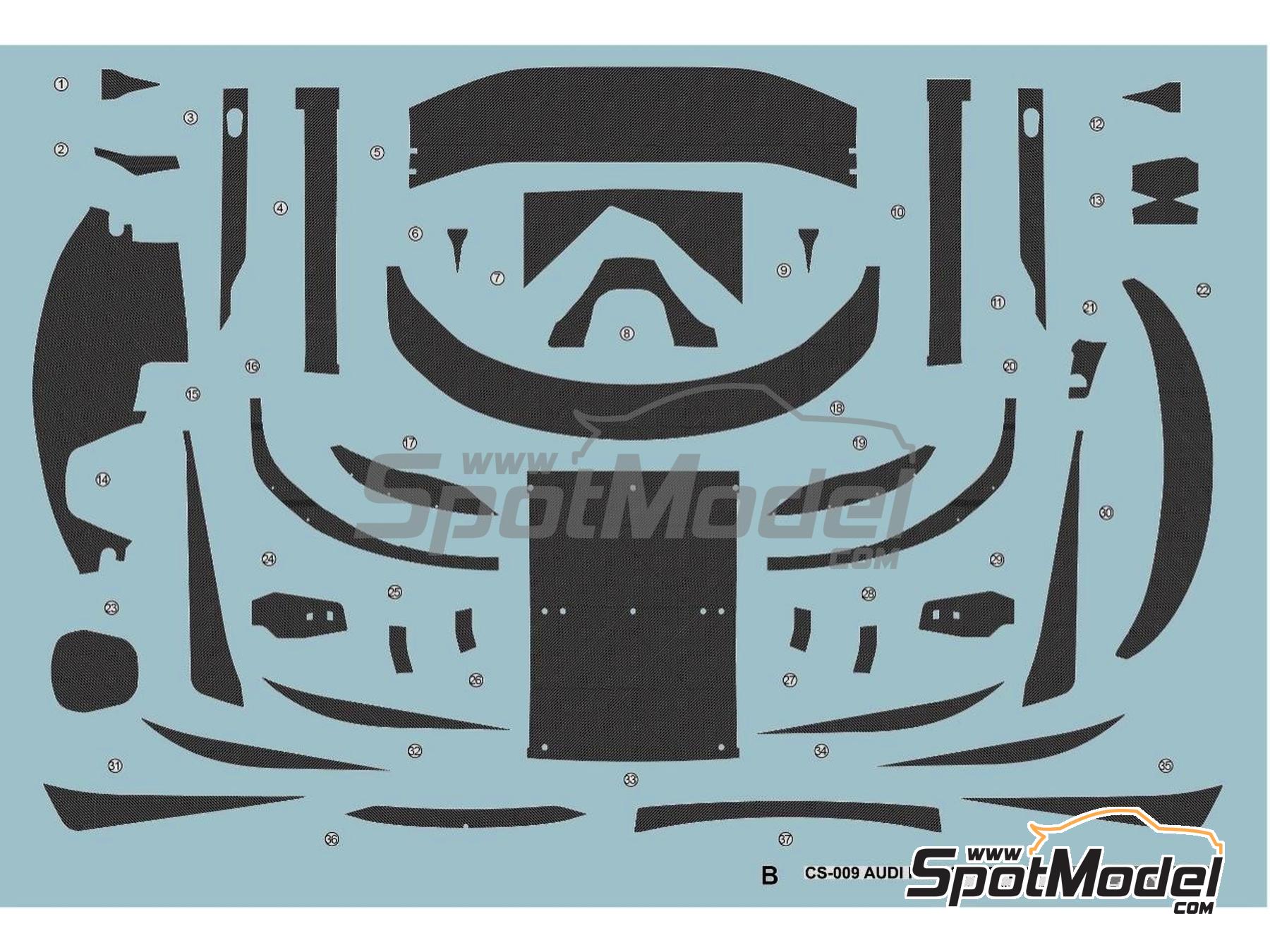 Image 12: Audi R8 LMS GT3 Evo II Equipo Absolute Racing patrocinado por Meng - TSS Thailand Super Series 2024 | Maqueta de coche en escala&nbsp;1/24 fabricado por Meng Model (ref.&nbsp;CS-009, tambien 4897038554072)