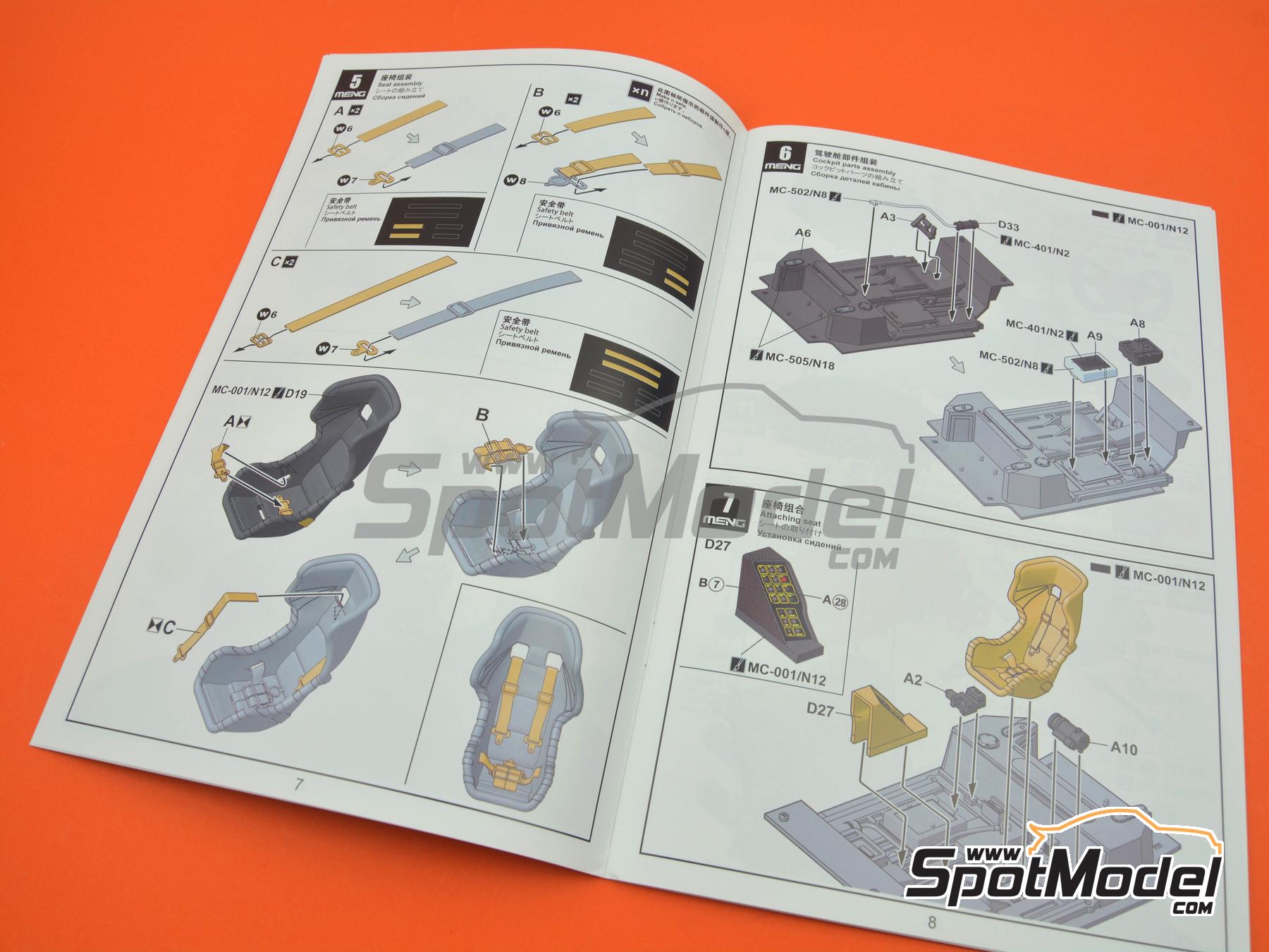 Image 29: Audi R8 LMS GT3 Evo II Equipo Absolute Racing patrocinado por Meng - TSS Thailand Super Series 2024 | Maqueta de coche en escala&nbsp;1/24 fabricado por Meng Model (ref.&nbsp;CS-009, tambien 4897038554072)