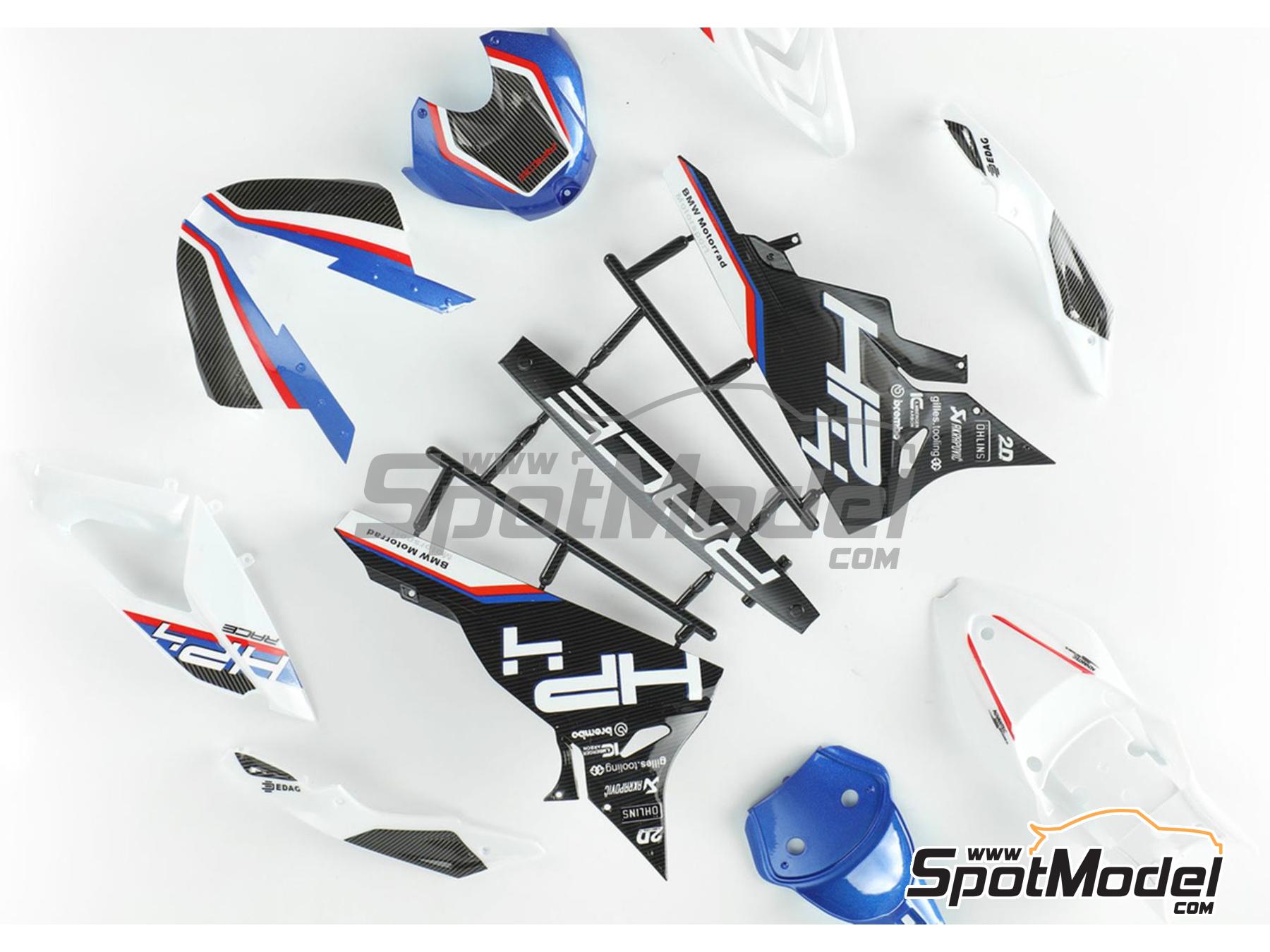 Image 6: BMW HP4 Race (pre-painted) | Motorbike scale model kit in 1/9 scale manufactured by Meng Model (ref.&nbsp;MT-004s, also 4897038553334)