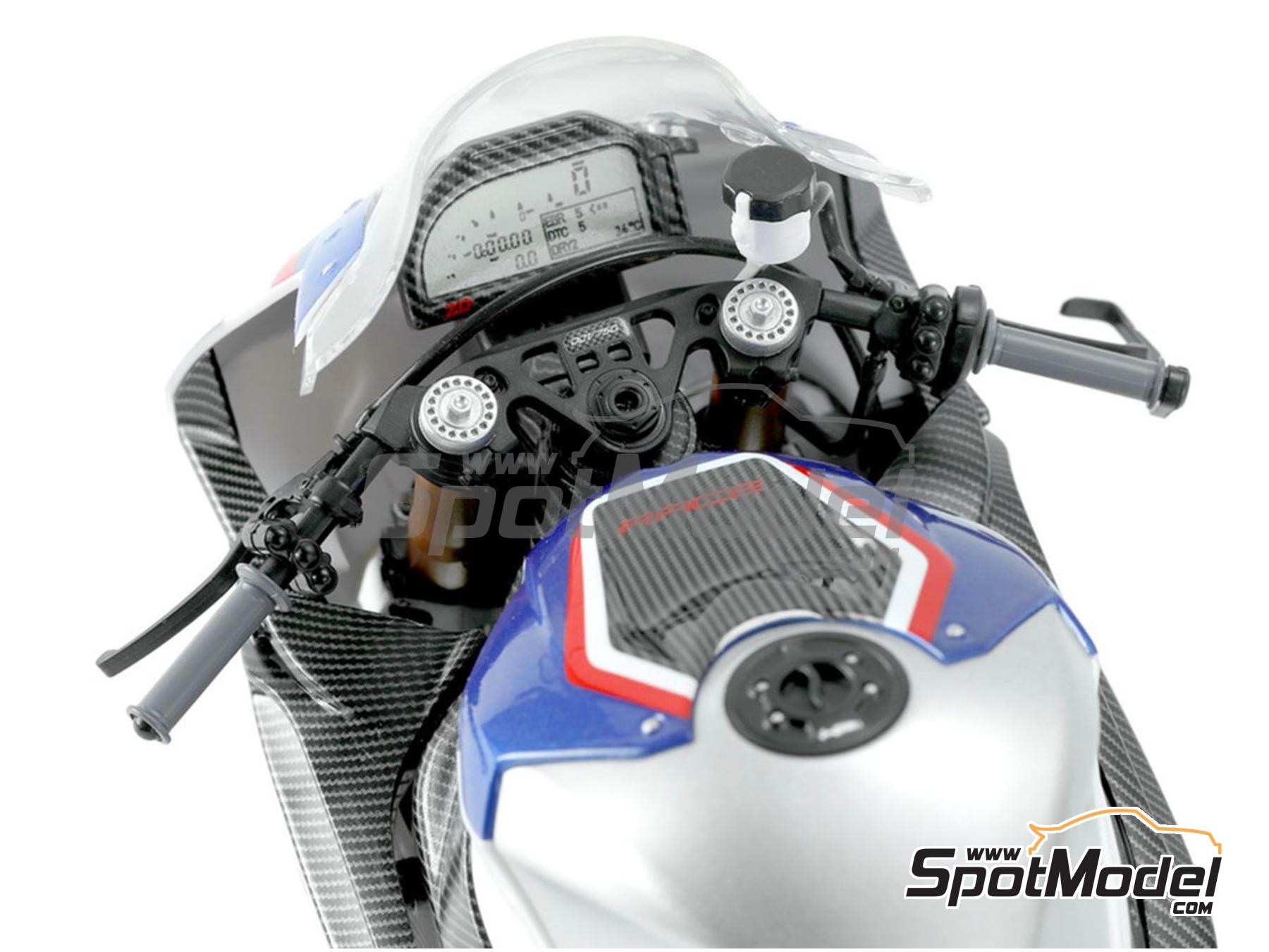 Image 7: BMW HP4 Race (pre-painted) | Motorbike scale model kit in 1/9 scale manufactured by Meng Model (ref.&nbsp;MT-004s, also 4897038553334)