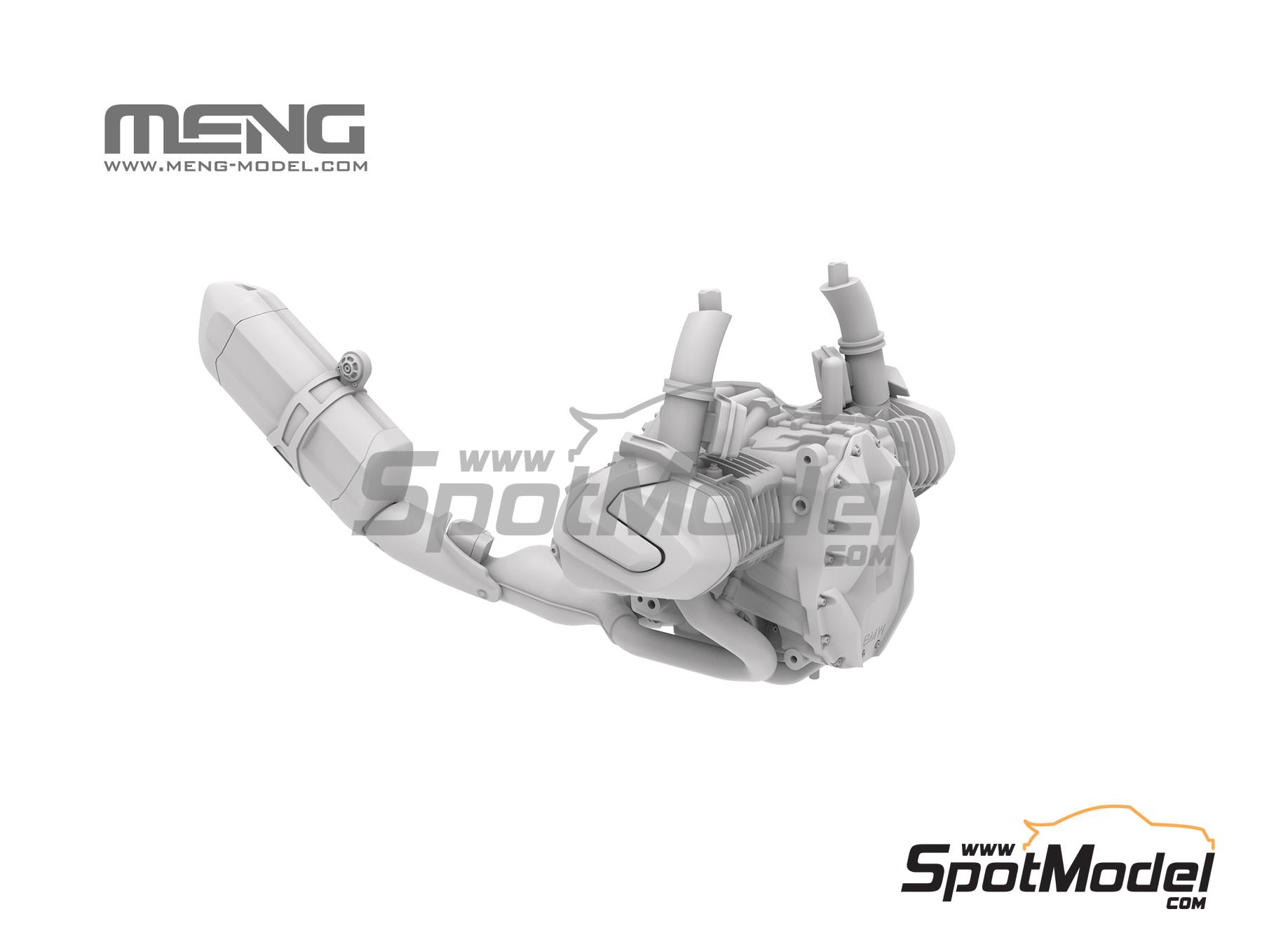 Image 4: BMW R 1250 GS Adventure | Motorbike scale model kit in 1/9 scale manufactured by Meng Model (ref. MT-005, also 4897038553860)