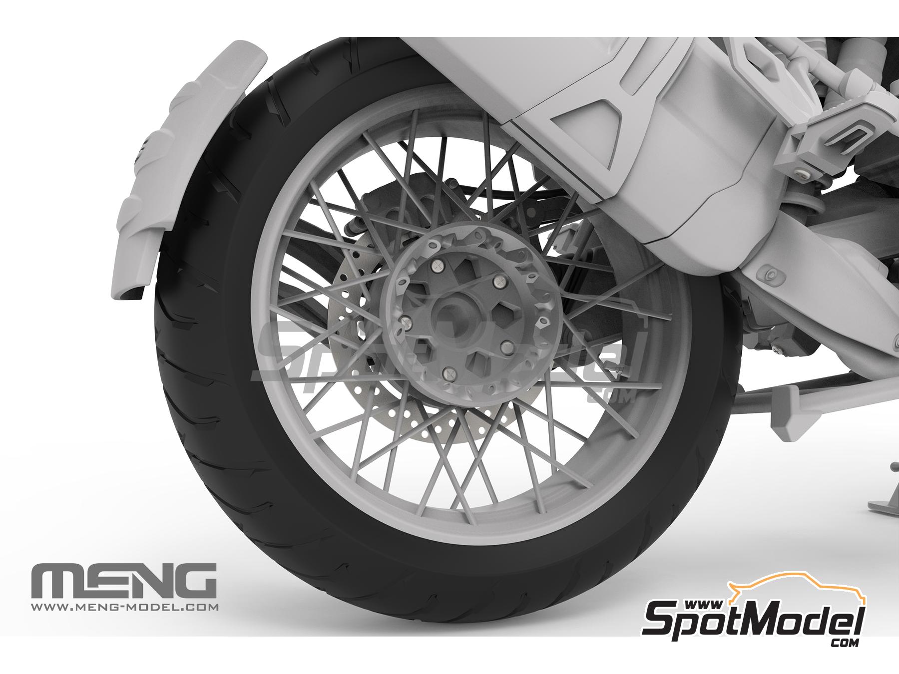 Image 6: BMW R 1250 GS Adventure | Motorbike scale model kit in 1/9 scale manufactured by Meng Model (ref. MT-005, also 4897038553860)