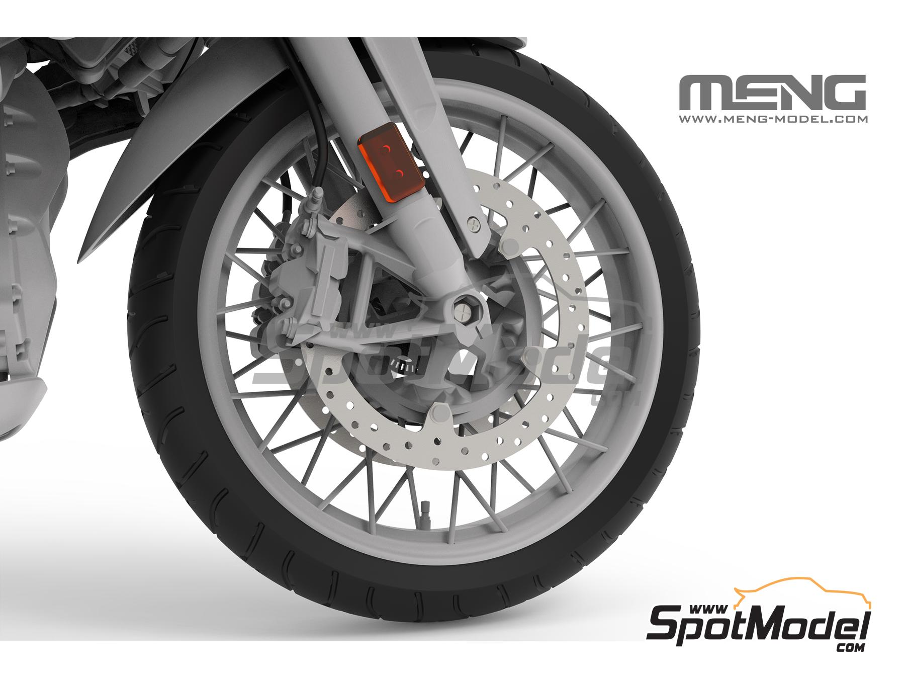 Image 7: BMW R 1250 GS Adventure | Motorbike scale model kit in 1/9 scale manufactured by Meng Model (ref. MT-005, also 4897038553860)