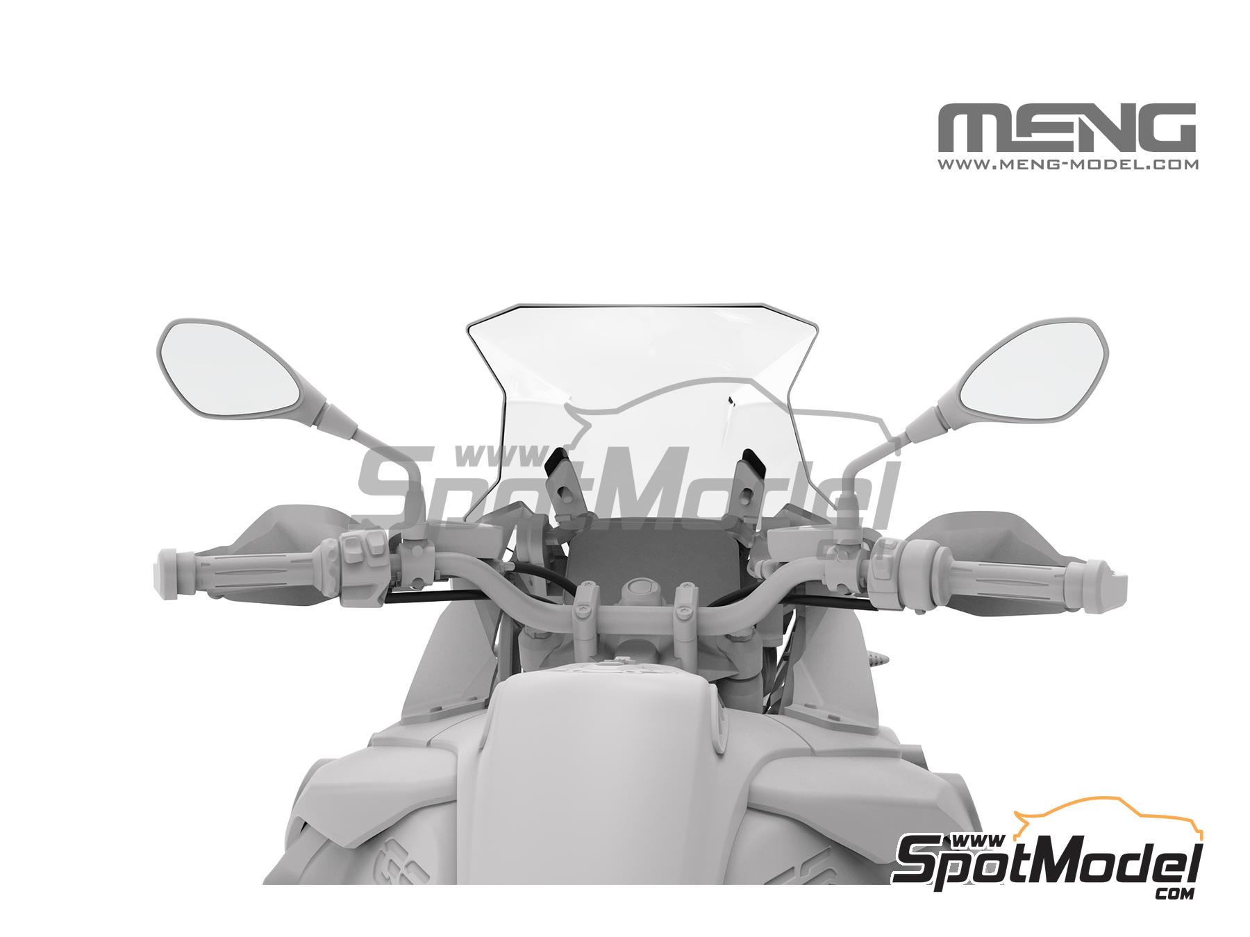 Image 8: BMW R 1250 GS Adventure | Motorbike scale model kit in 1/9 scale manufactured by Meng Model (ref. MT-005, also 4897038553860)