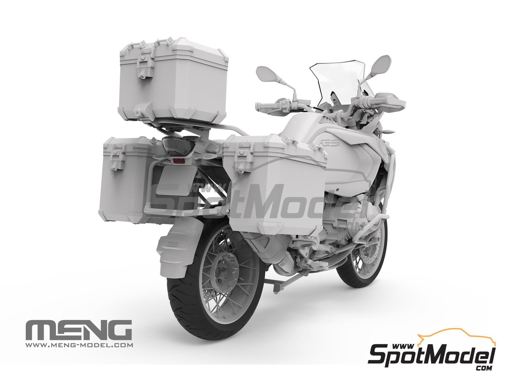 Image 10: BMW R 1250 GS Adventure | Motorbike scale model kit in 1/9 scale manufactured by Meng Model (ref. MT-005, also 4897038553860)