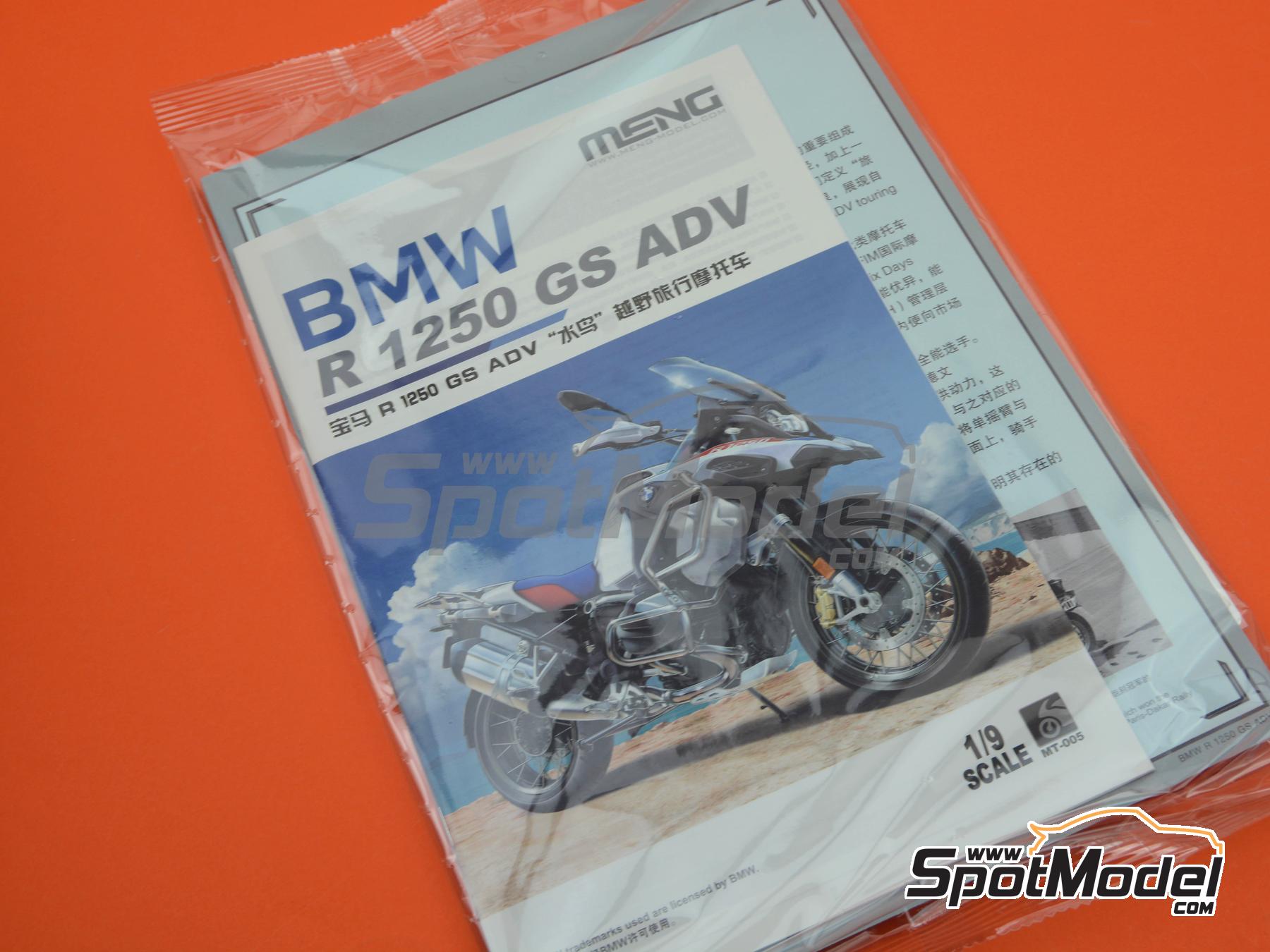 Image 27: BMW R 1250 GS Adventure | Motorbike scale model kit in 1/9 scale manufactured by Meng Model (ref. MT-005, also 4897038553860)