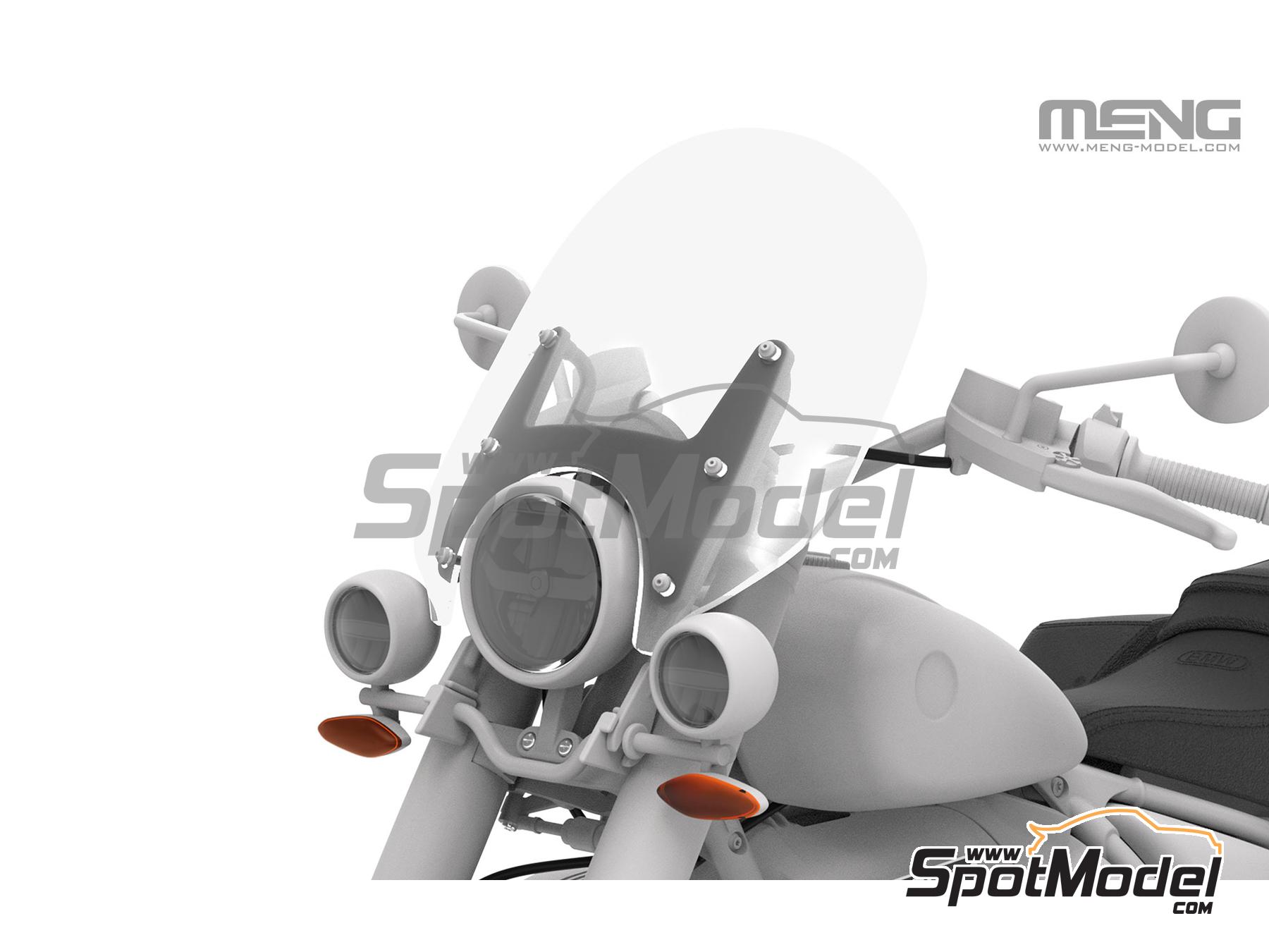 Image 10: BMW R18 Classic | Maqueta de moto en escala&nbsp;1/9 fabricado por Meng Model (ref.&nbsp;MT-006, tambien 4897038554140)