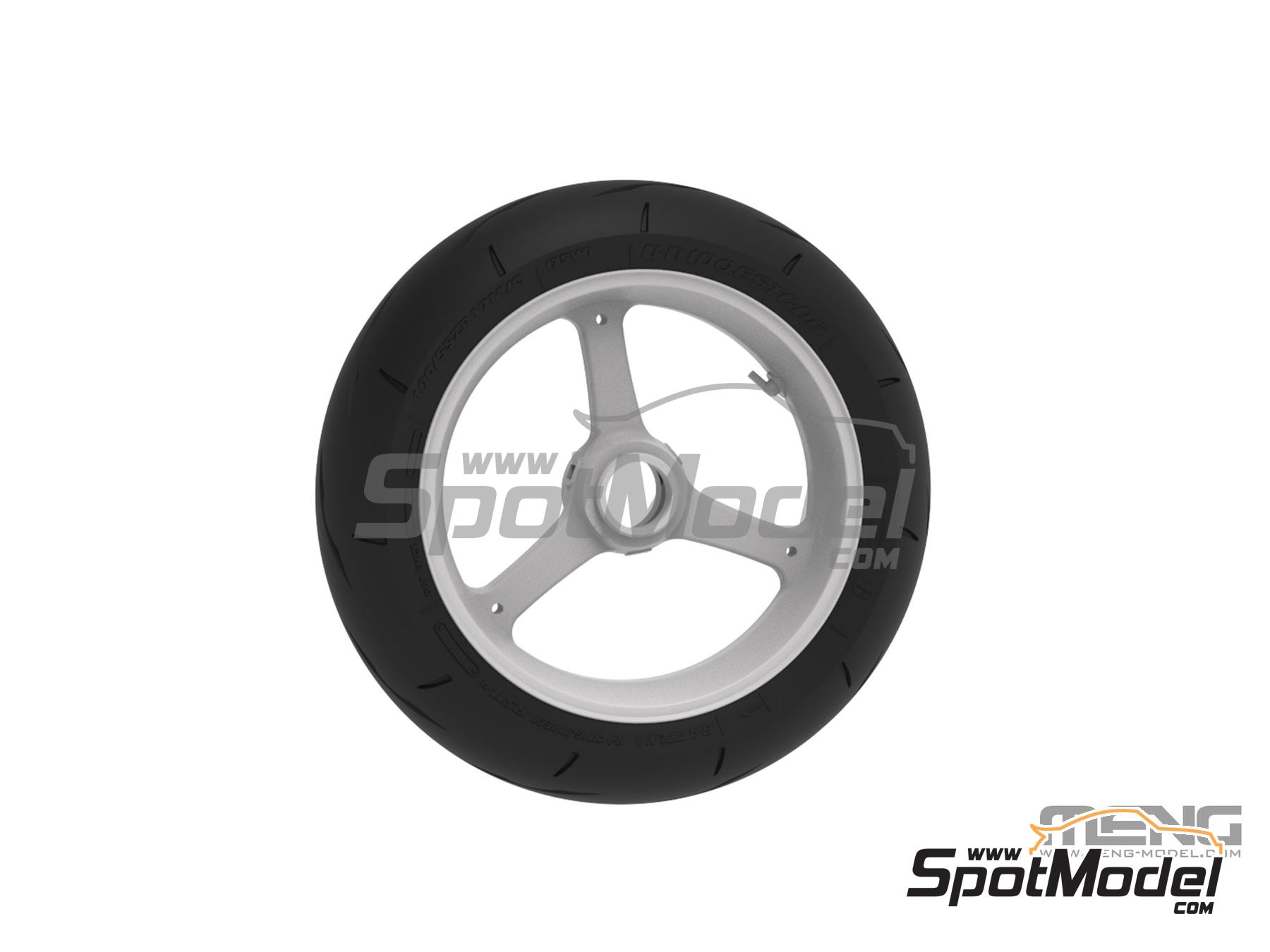 Image 7: Kawasaki Ninja ZX-10R | Maqueta de moto en escala 1/9 fabricado por Meng Model (ref. MT-007, tambien 4897038554300)