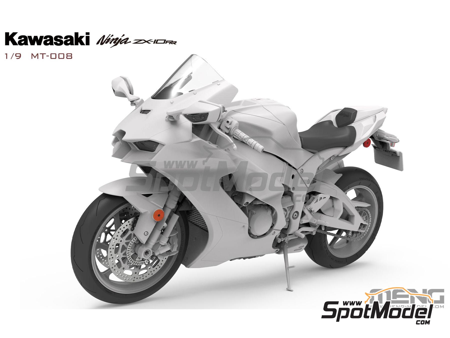 Image 2: Kawasaki Ninja ZX-10RR | Maqueta de moto en escala&nbsp;1/9 fabricado por Meng Model (ref.&nbsp;MT-008)