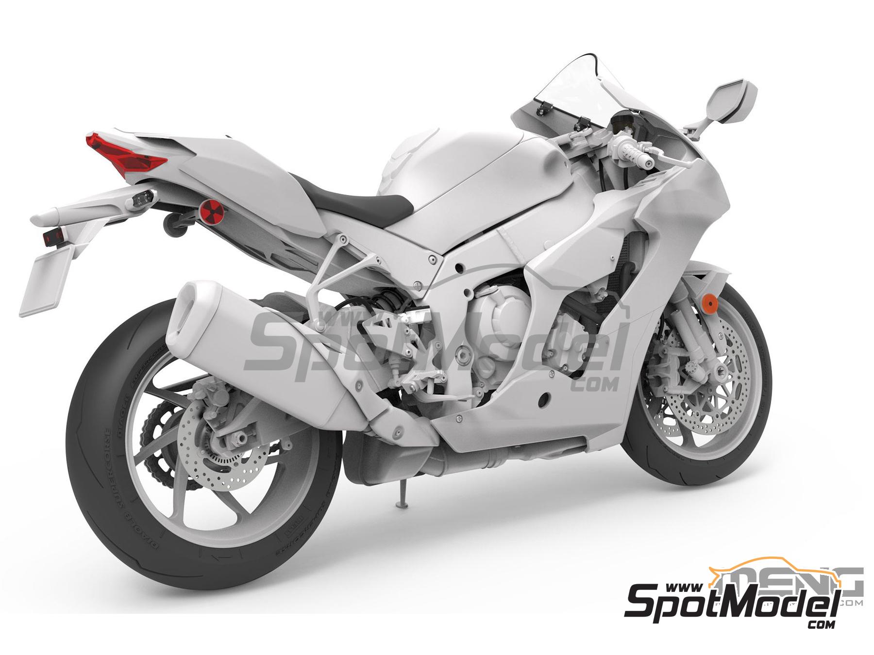 Image 3: Kawasaki Ninja ZX-10RR | Maqueta de moto en escala&nbsp;1/9 fabricado por Meng Model (ref.&nbsp;MT-008)