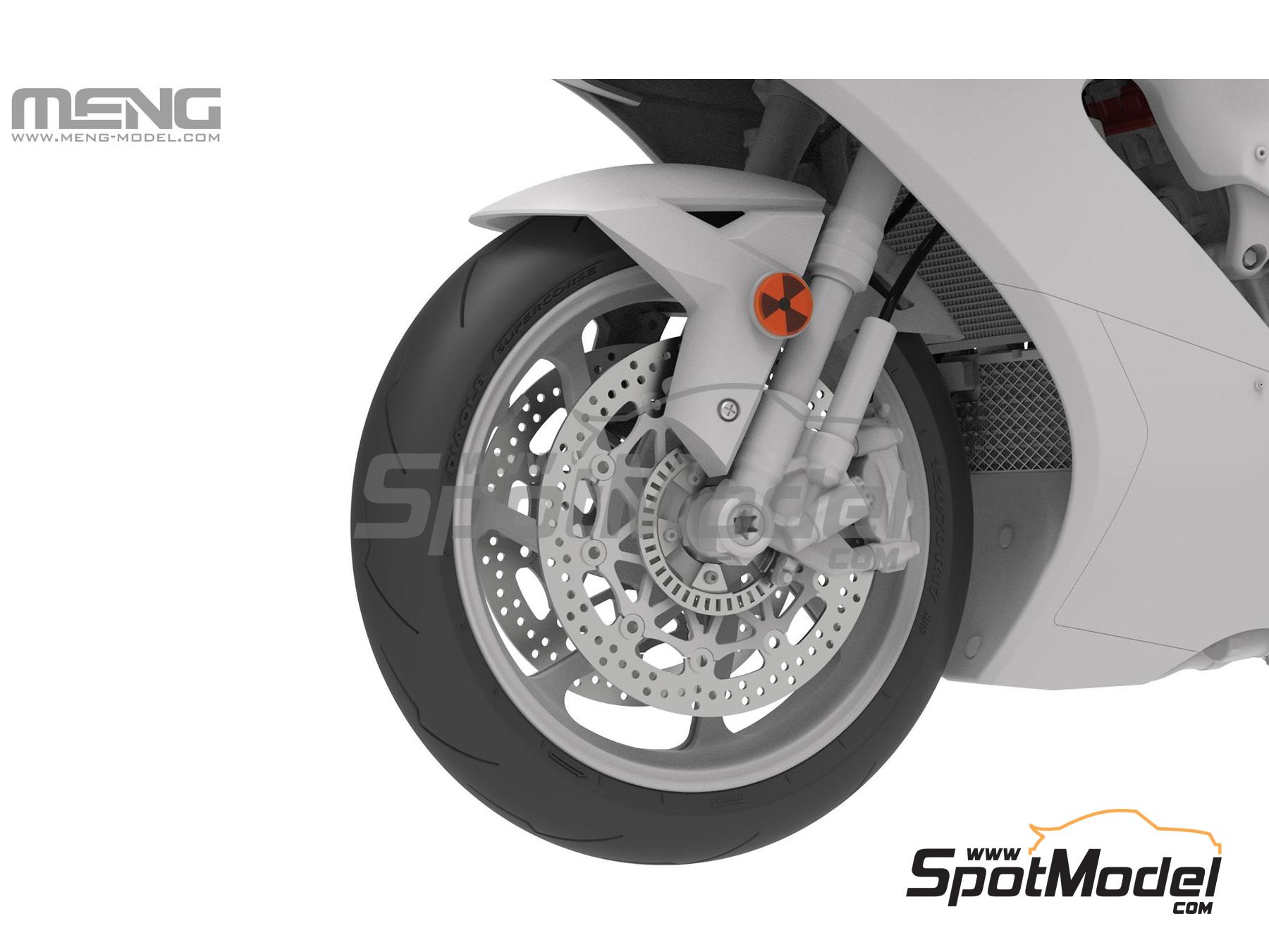 Image 11: Kawasaki Ninja ZX-10RR | Maqueta de moto en escala&nbsp;1/9 fabricado por Meng Model (ref.&nbsp;MT-008)