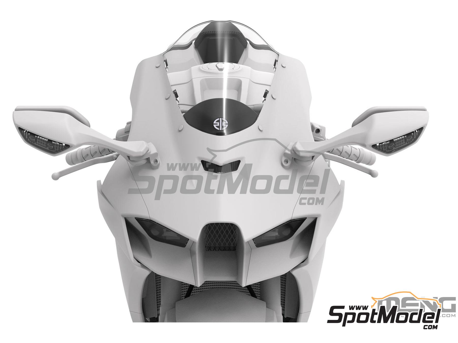 Image 13: Kawasaki Ninja ZX-10RR | Maqueta de moto en escala&nbsp;1/9 fabricado por Meng Model (ref.&nbsp;MT-008)