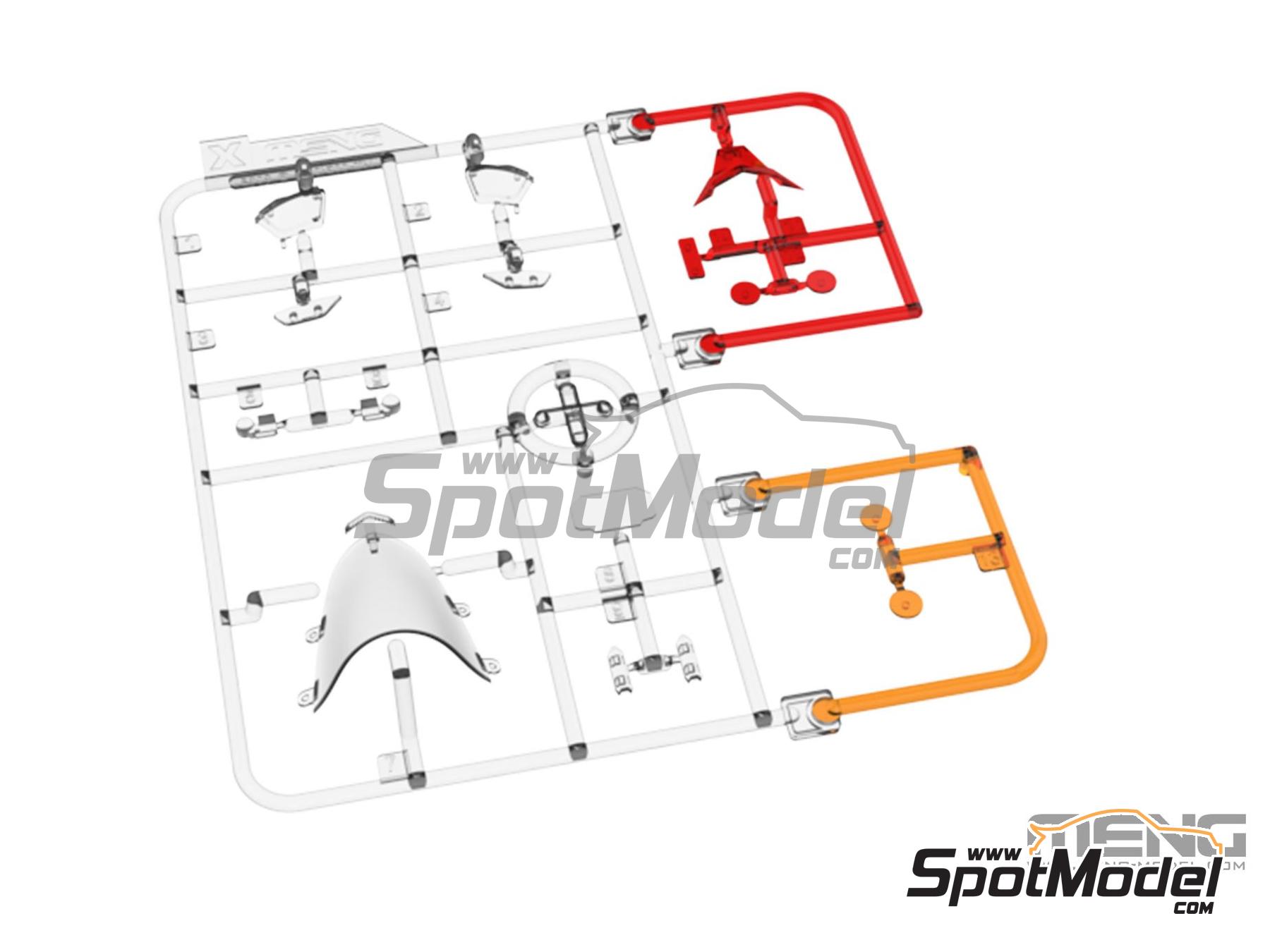 Image 15: Kawasaki Ninja ZX-10RR | Maqueta de moto en escala&nbsp;1/9 fabricado por Meng Model (ref.&nbsp;MT-008)