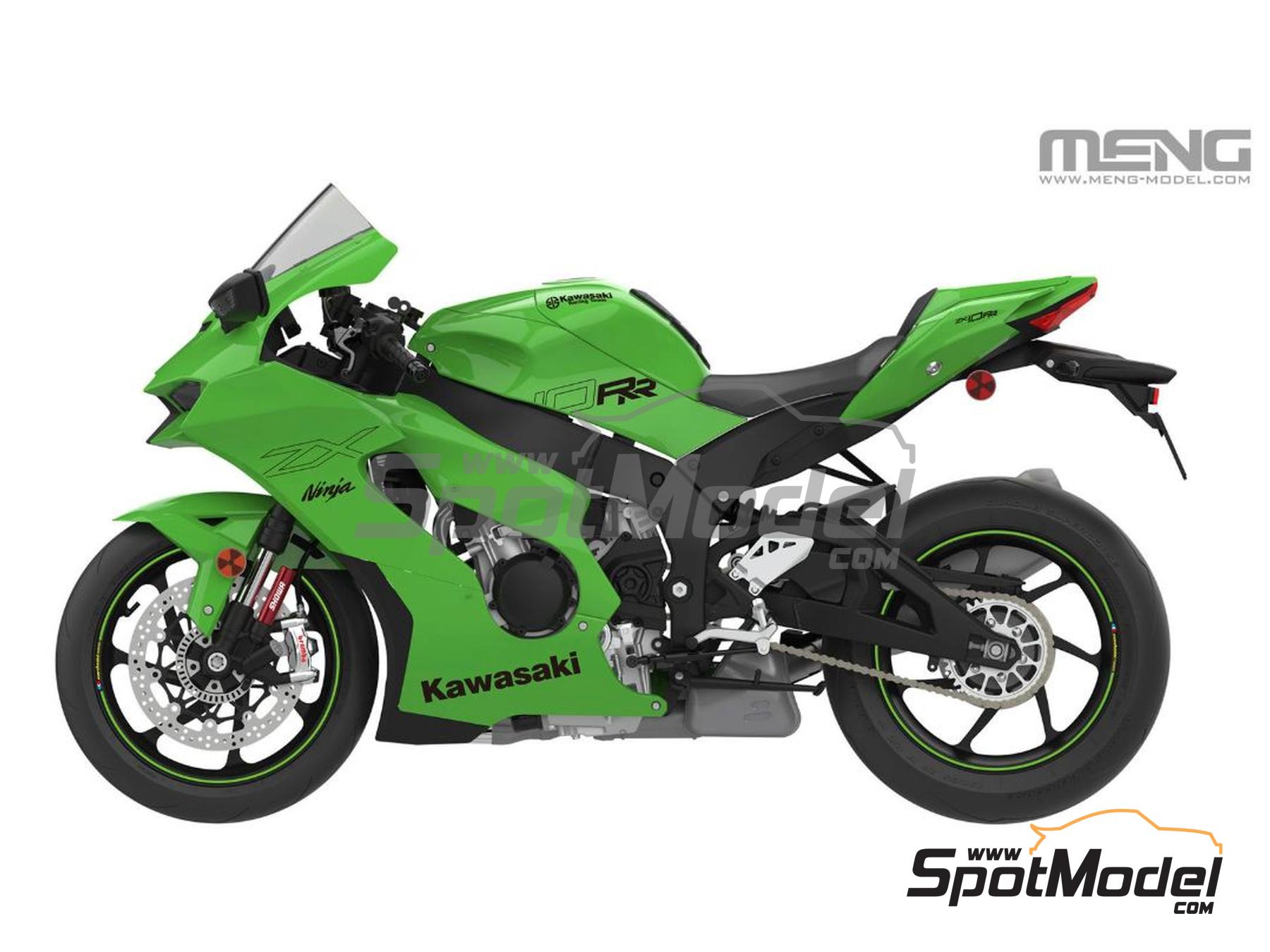 Image 16: Kawasaki Ninja ZX-10RR | Maqueta de moto en escala&nbsp;1/9 fabricado por Meng Model (ref.&nbsp;MT-008)