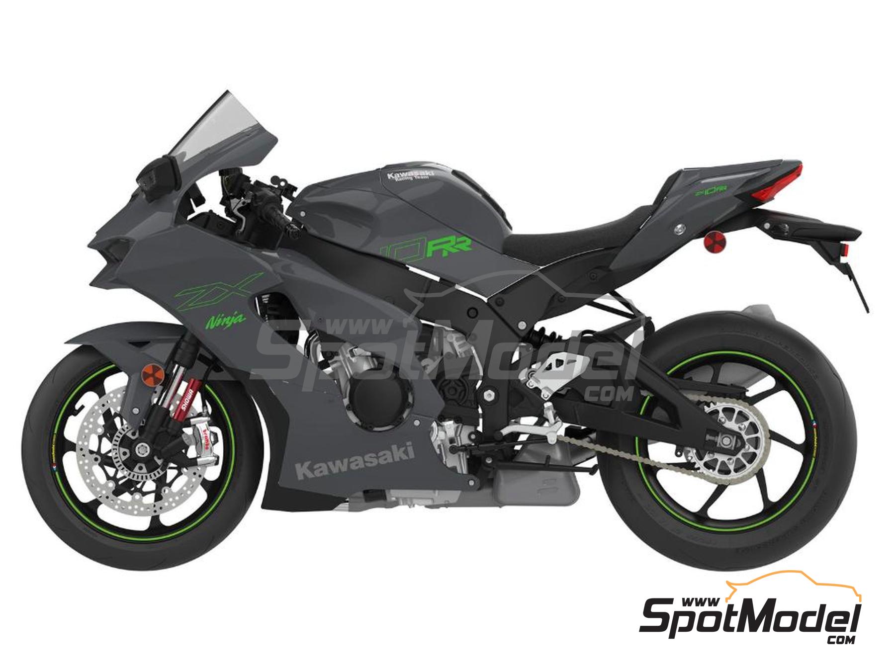 Image 17: Kawasaki Ninja ZX-10RR | Maqueta de moto en escala&nbsp;1/9 fabricado por Meng Model (ref.&nbsp;MT-008)