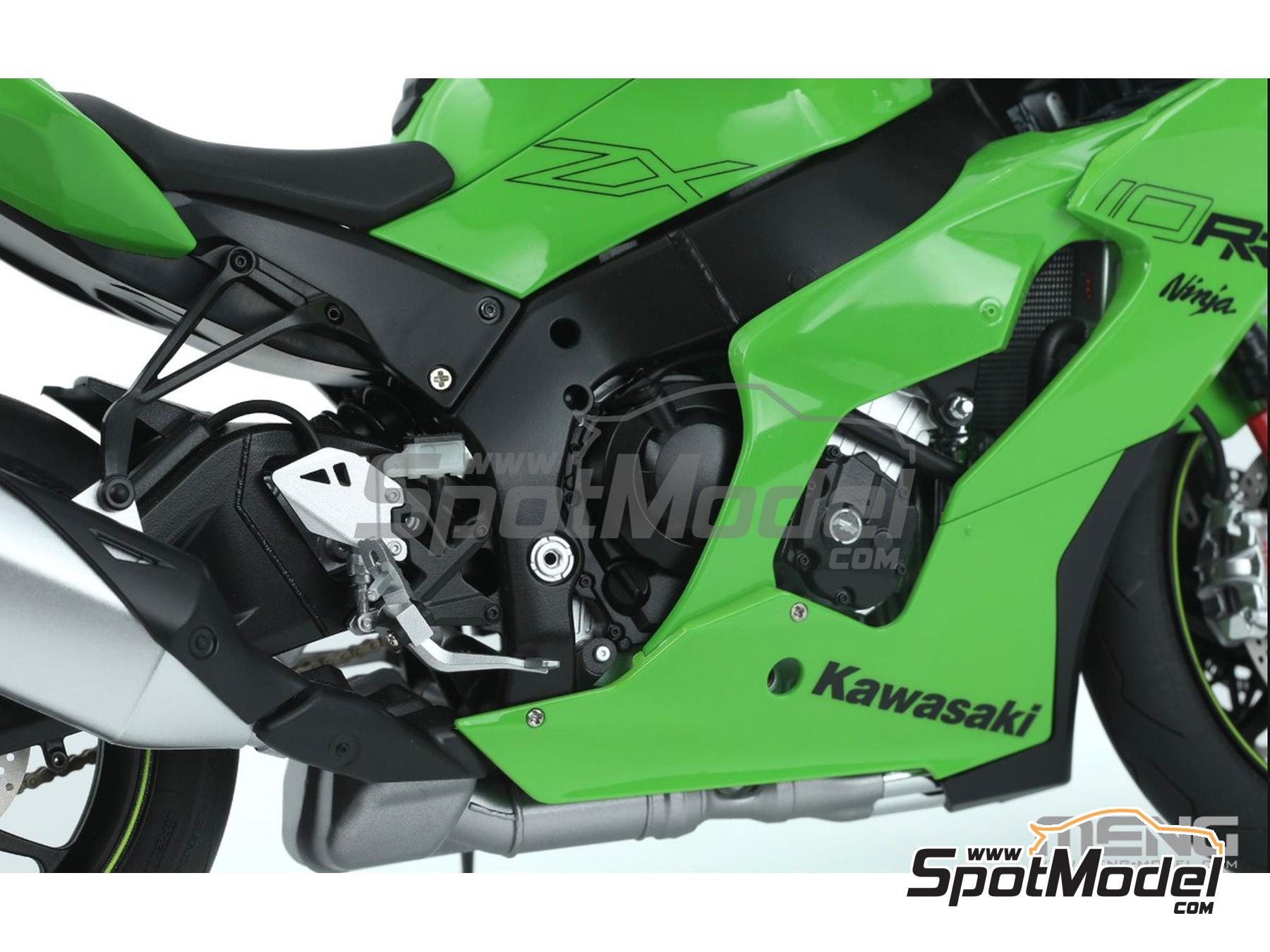 Image 4: Kawasaki Ninja ZX-10RR (pre-painted) | Motorbike scale model kit in 1/9 scale manufactured by Meng Model (ref.&nbsp;MT-008s, also 4897038554478)