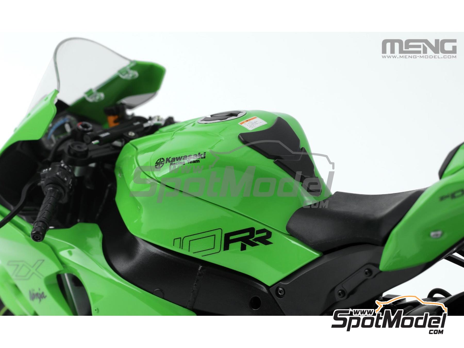 Image 10: Kawasaki Ninja ZX-10RR (pre-painted) | Motorbike scale model kit in 1/9 scale manufactured by Meng Model (ref.&nbsp;MT-008s, also 4897038554478)