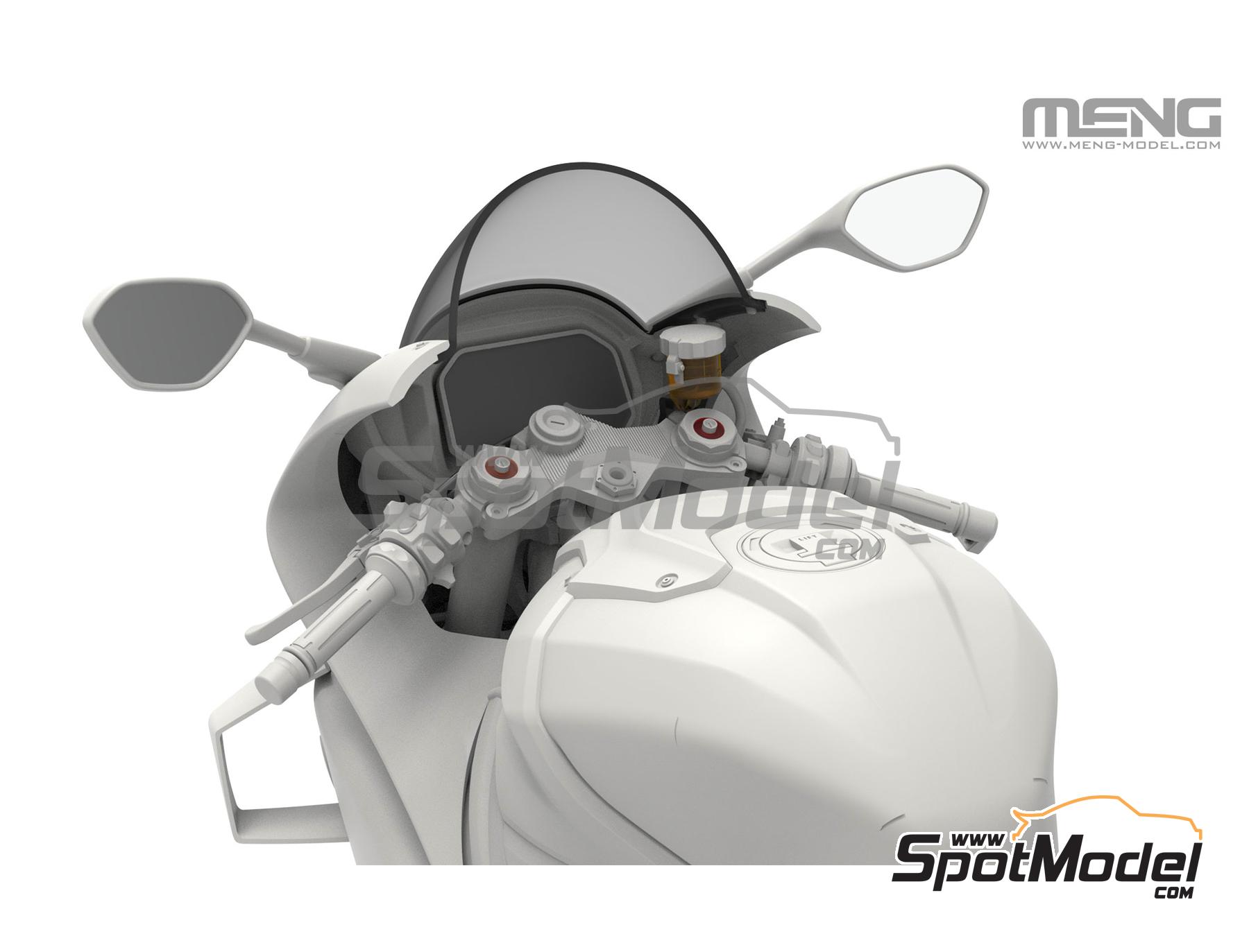 Image 10: BMW M 1000 RR | Motorbike scale model kit in 1/9 scale manufactured by Meng Model (ref.&nbsp;MT-009)