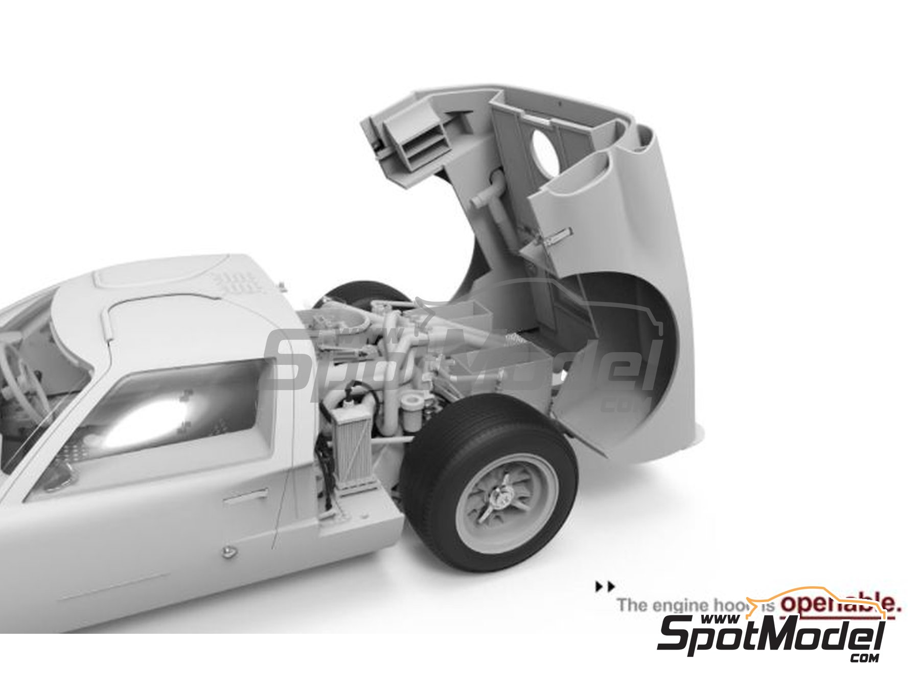 Kit para montar e pintar - FORD GT40 Mk.II' 66 – escala 1/12