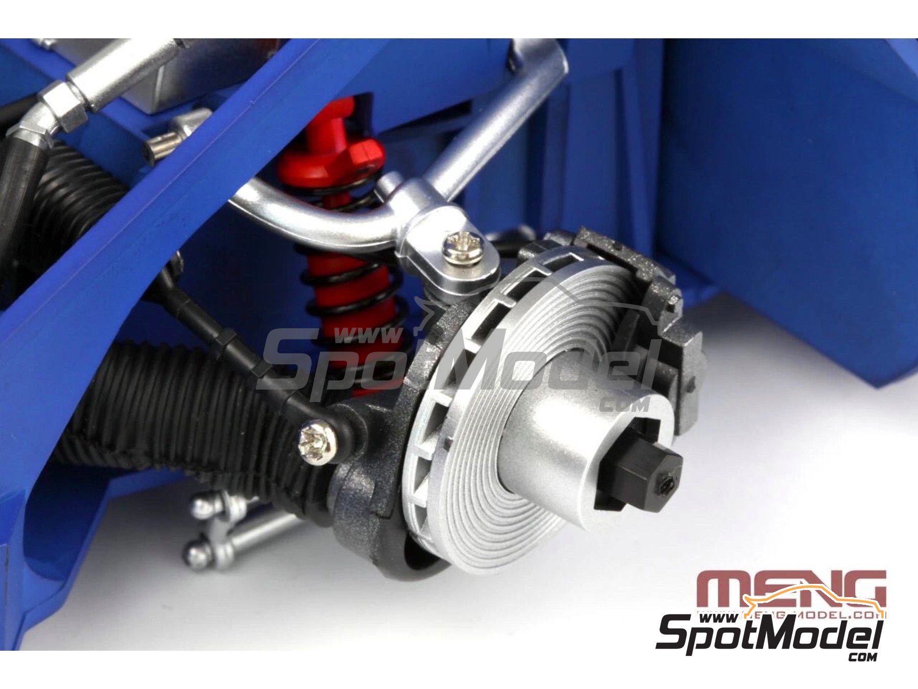 Image 21: Ford GT40 Mk II Shelby American Team - 24 Hours Le Mans 1966 | Car scale model kit in 1/12 scale manufactured by Meng Model (ref. RS-002, also 4897038552948)