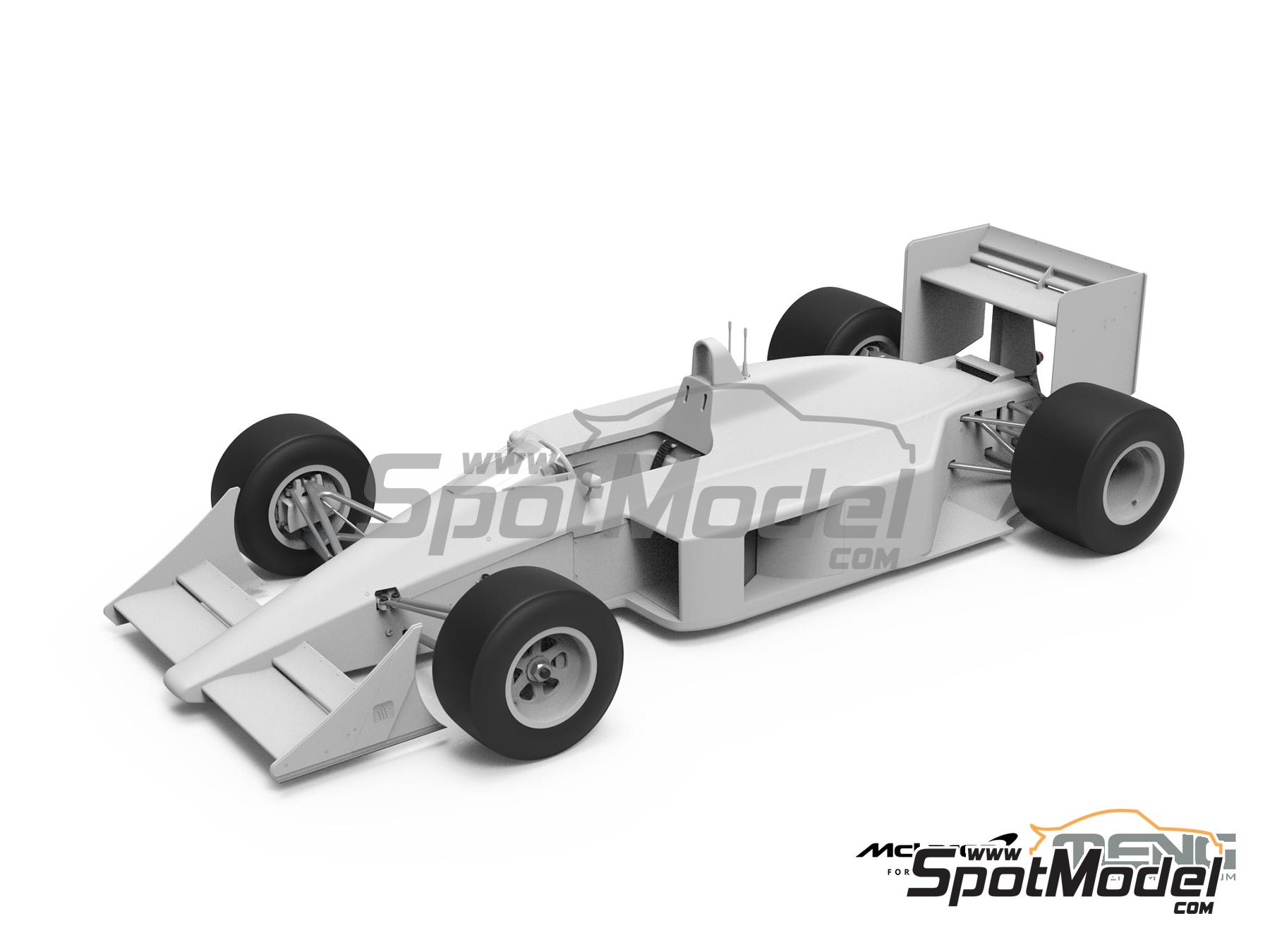 Image 2: McLaren Honda MP4/4 Equipo McLaren Racing Limited patrocinado por Marlboro - Campeonato del Mundo FIA de Formula 1 1988 | Maqueta de coche en escala&nbsp;1/12 fabricado por Meng Model (ref.&nbsp;RS-004, tambien 4897038553747)