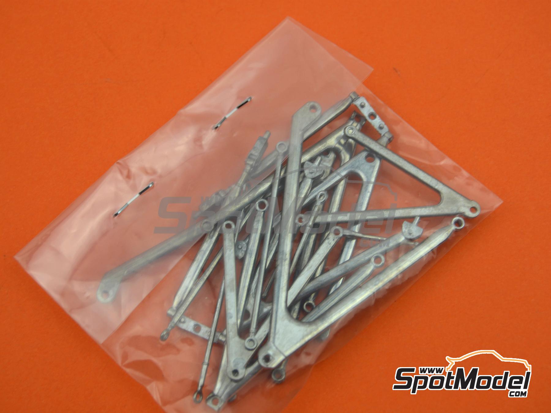 Image 25: McLaren Honda MP4/4 Equipo McLaren Racing Limited patrocinado por Marlboro - Campeonato del Mundo FIA de Formula 1 1988 | Maqueta de coche en escala&nbsp;1/12 fabricado por Meng Model (ref.&nbsp;RS-004, tambien 4897038553747)