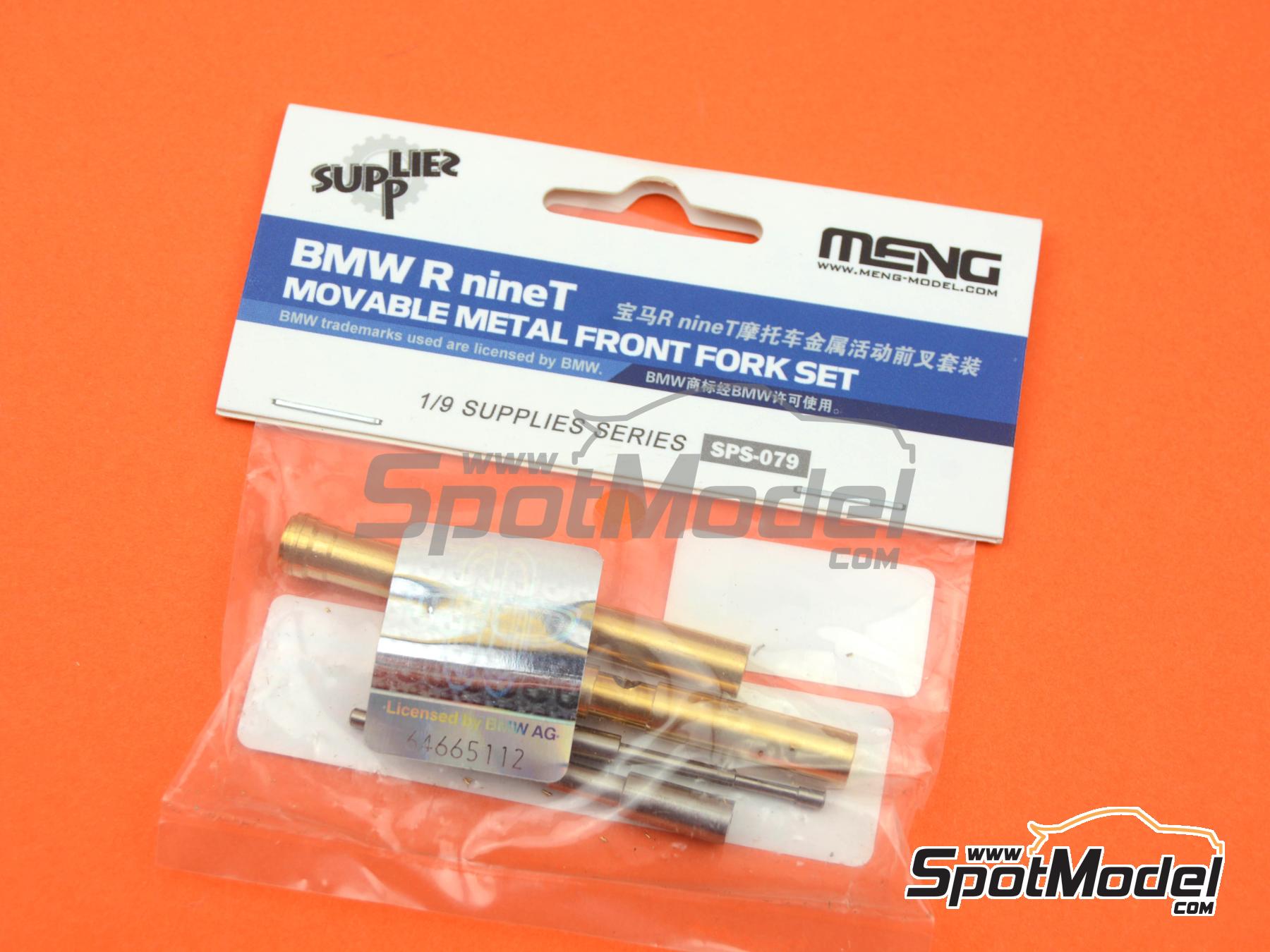 Image 3: BMW R nineT | Front fork set in 1/9 scale manufactured by Meng Model (ref.&nbsp;SPS-079, also 4897038553075)