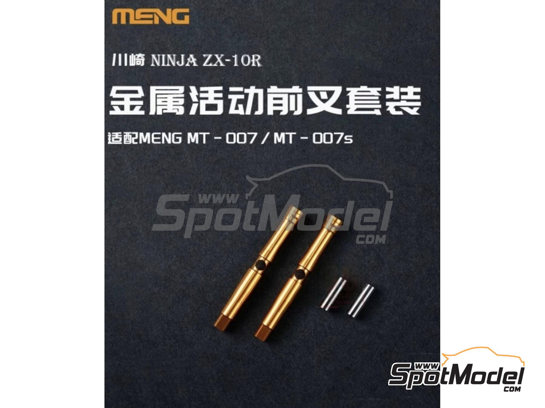 Image 1: Kawasaki Ninja ZX-10R | Horquilla delantera en escala 1/9 fabricado por Meng Model (ref. SPS-092, tambien 4897038554348)