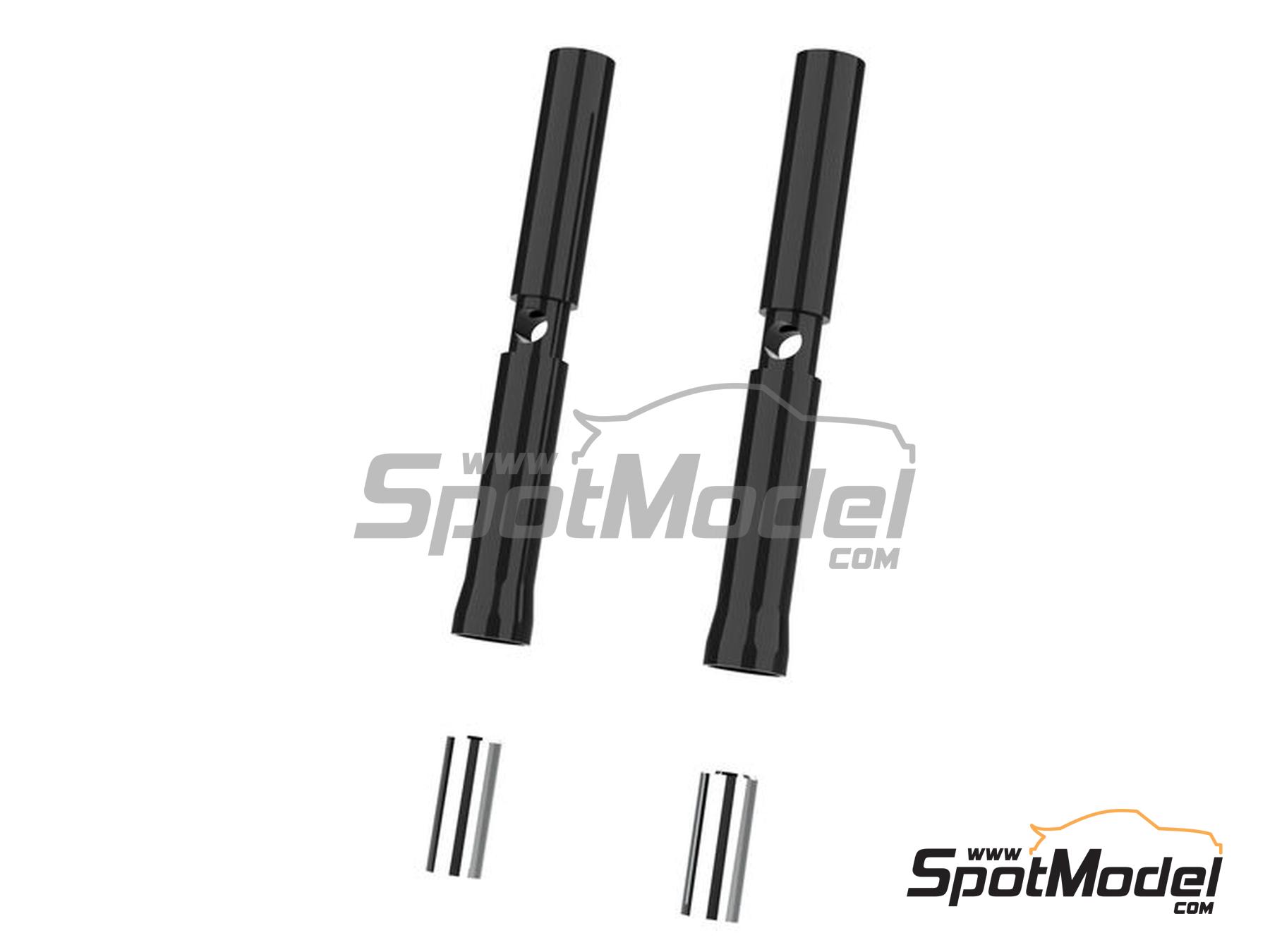 Image 1: BMW M 1000 RR | Front fork set in 1/9 scale manufactured by Meng Model (ref.&nbsp;SPS-094, also 4897038554560)