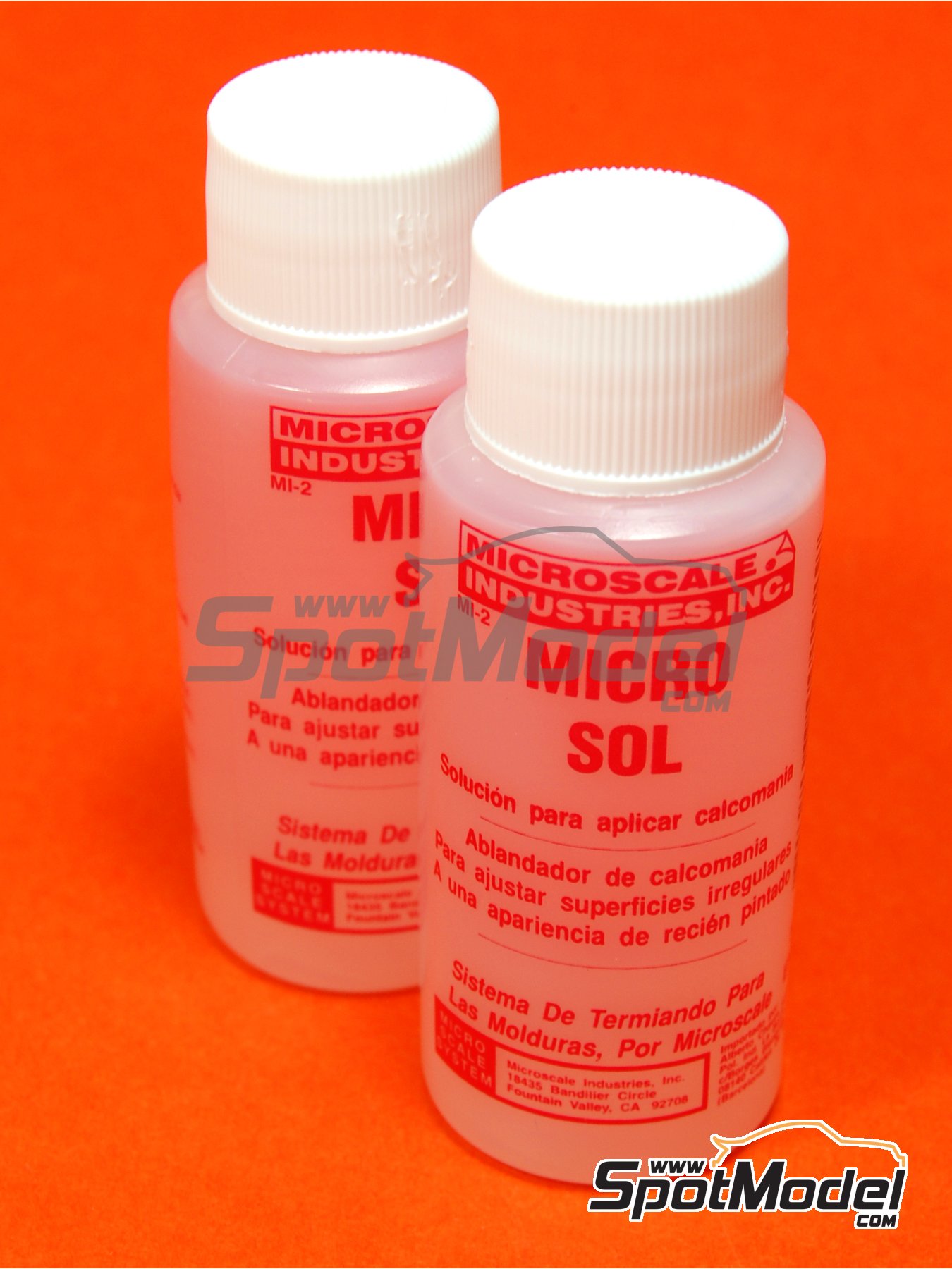 Microsol decal liquid - Red bottle - 1 x 30ml. Decal products manufactured  by Microscale (ref. MI-2, also 710208001029)