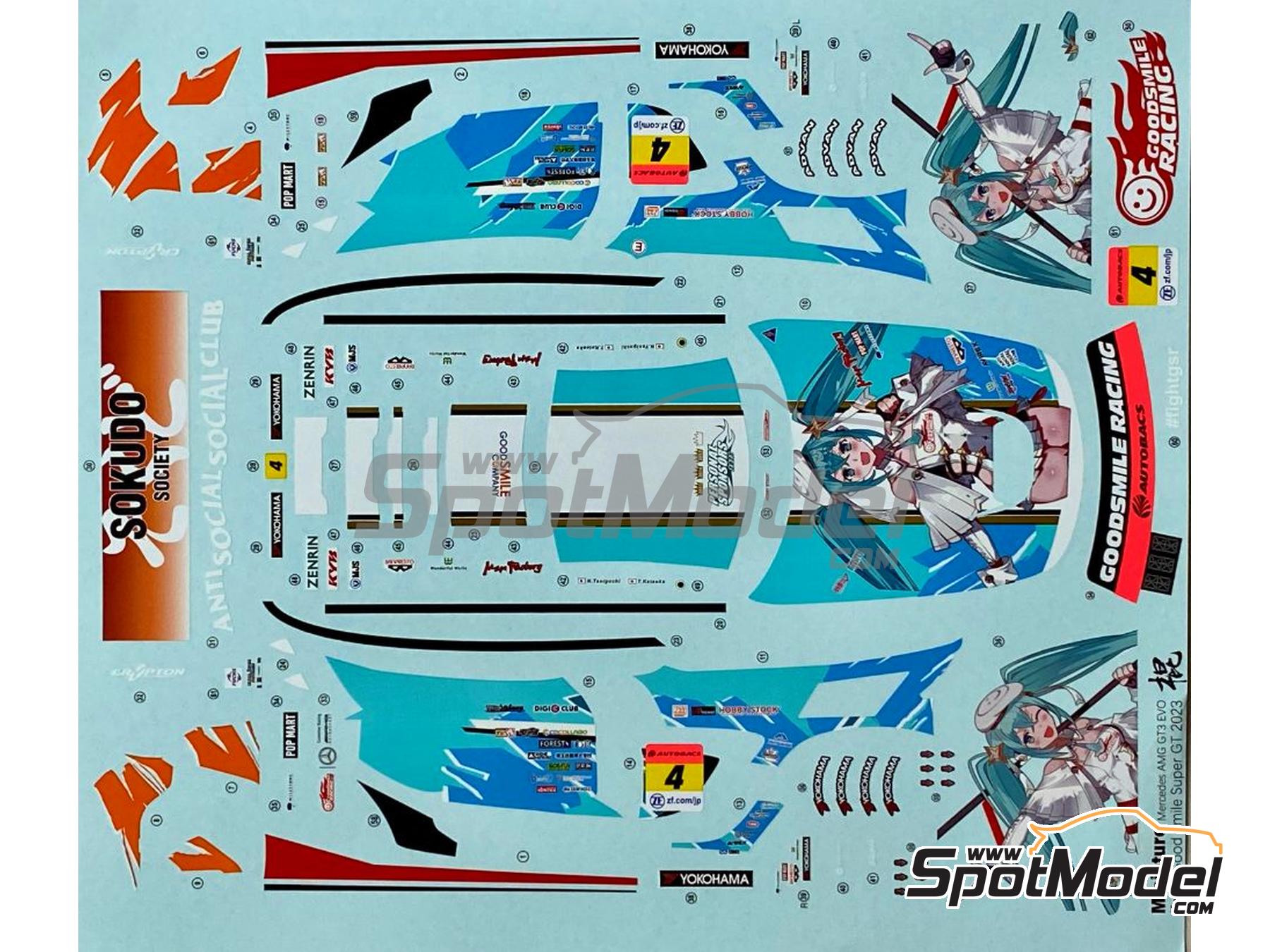 Miniature CS018: Marking / livery 1/24 scale - Mercedes AMG