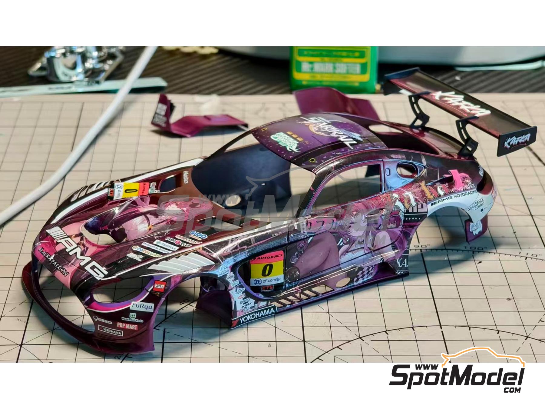 Image 4: Mercedes AMG GT3 Evo sponsored by Kafuka Itasha - Autobacs Super GT Series 2025 | Marking / livery in 1/24 scale manufactured by Miniature (ref.&nbsp;CS131, also MS24046)