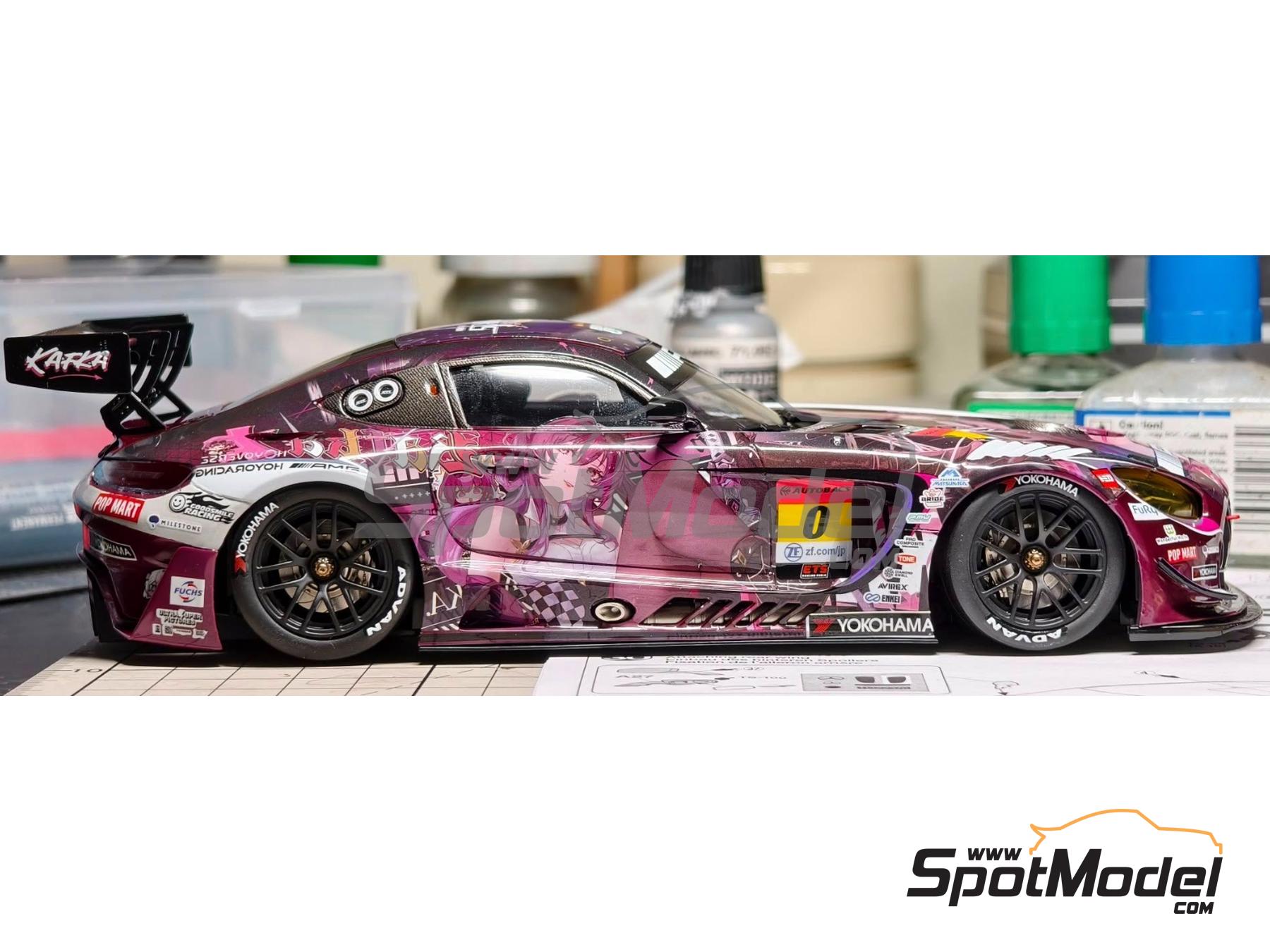 Image 5: Mercedes AMG GT3 Evo sponsored by Kafuka Itasha - Autobacs Super GT Series 2025 | Marking / livery in 1/24 scale manufactured by Miniature (ref.&nbsp;CS131, also MS24046)