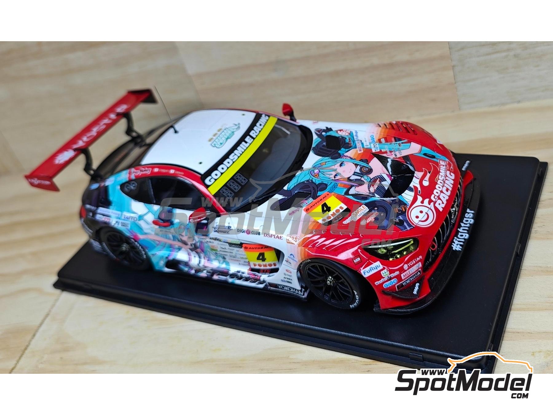 Image 1: Mercedes AMG GT3 Evo Ukyo Team sponsored by Goodsmile Racing - Autobacs Super GT Series 2026 | Marking / livery in 1/24 scale manufactured by Miniature (ref.&nbsp;CS148)