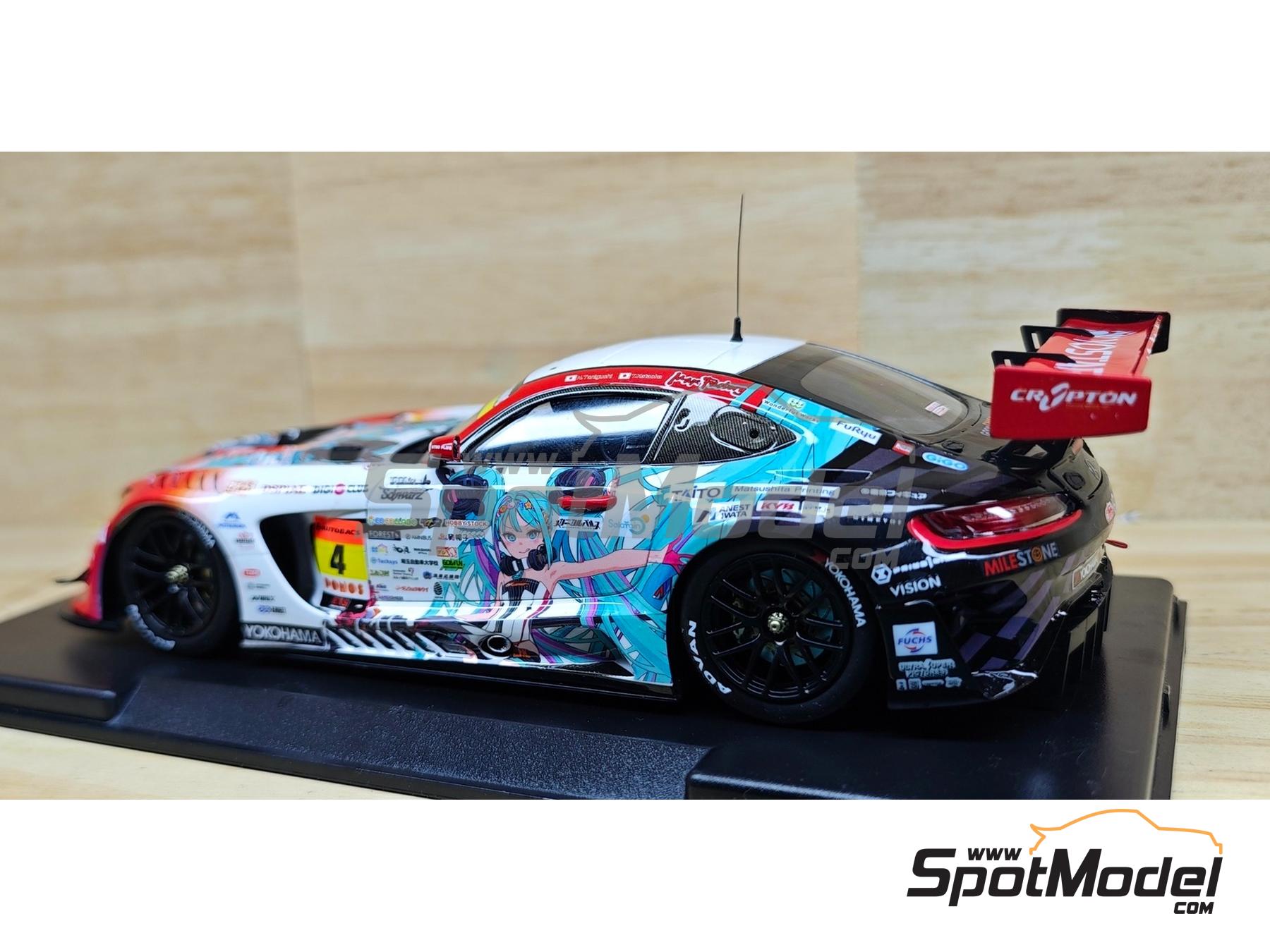 Image 3: Mercedes AMG GT3 Evo Ukyo Team sponsored by Goodsmile Racing - Autobacs Super GT Series 2026 | Marking / livery in 1/24 scale manufactured by Miniature (ref.&nbsp;CS148)