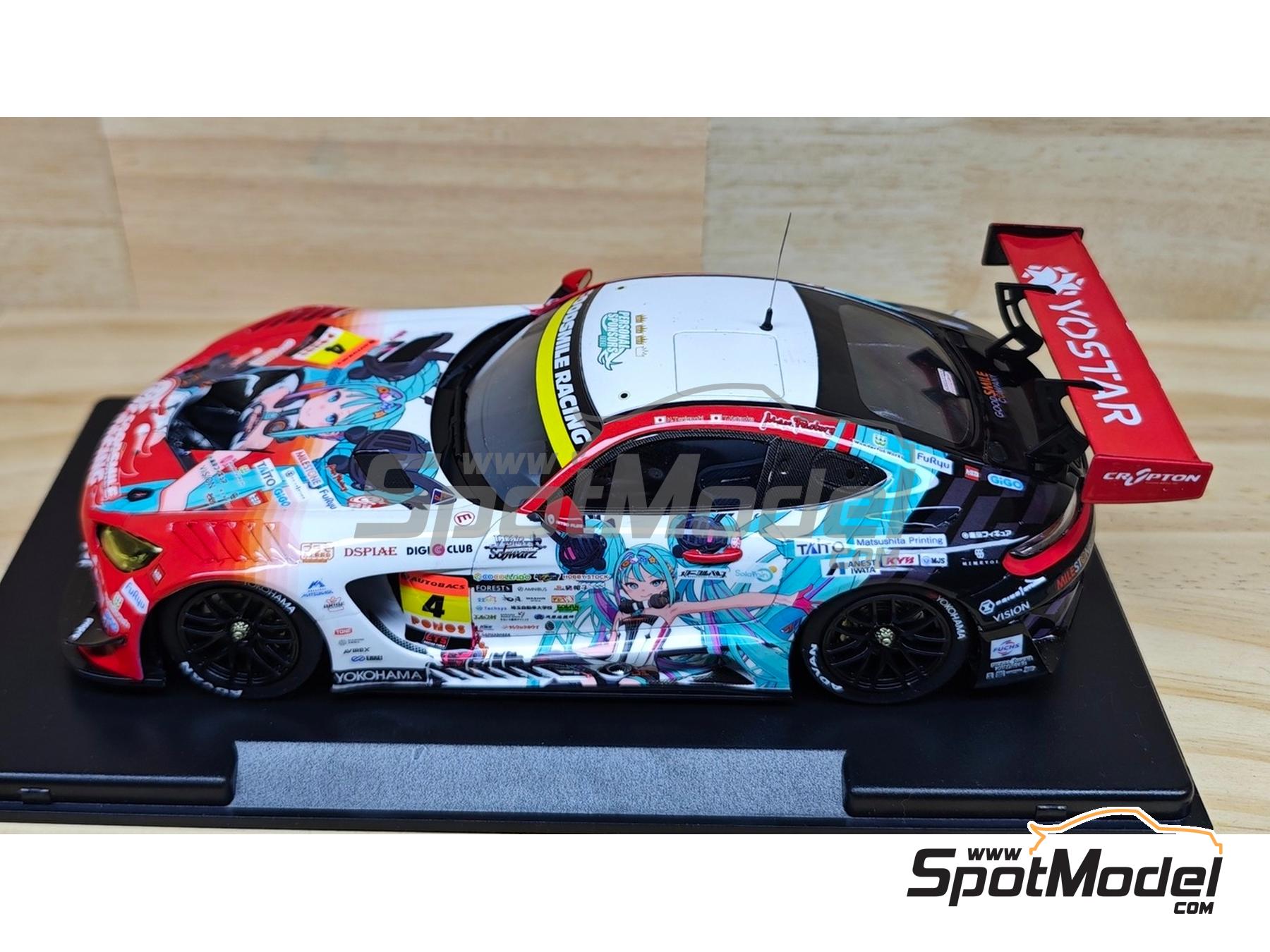 Image 4: Mercedes AMG GT3 Evo Ukyo Team sponsored by Goodsmile Racing - Autobacs Super GT Series 2026 | Marking / livery in 1/24 scale manufactured by Miniature (ref.&nbsp;CS148)