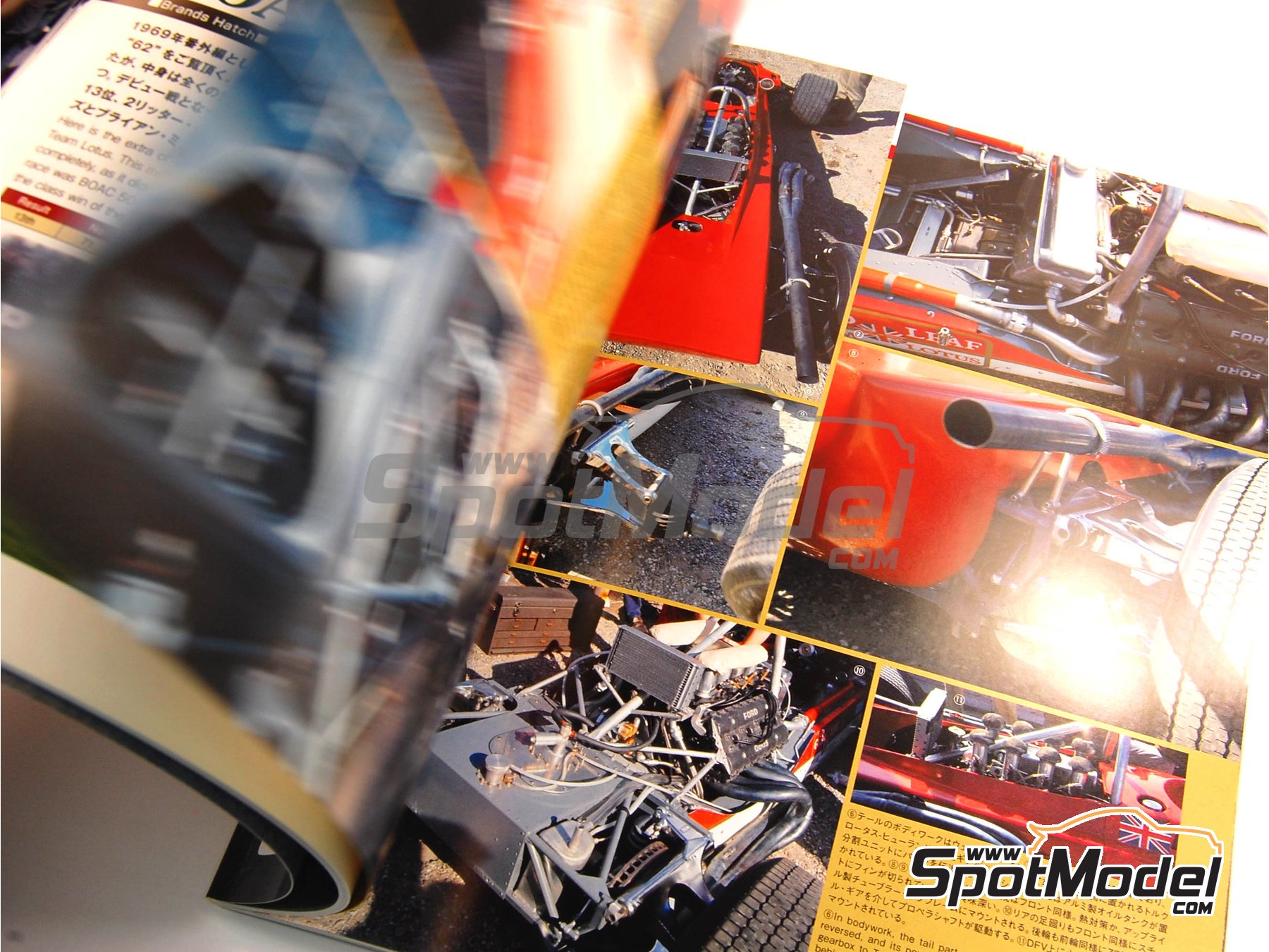 Image 4: JOE HONDA Racing Pictorial Series - Gold Leaf : Lotus 49, 56B, 63, 72 -  1968, 1969, 1970 y 1971 | Libro de referencia fabricado por Model Factory Hiro (ref.&nbsp;MFH-JH12, tambien 9784905248125 y RP12)