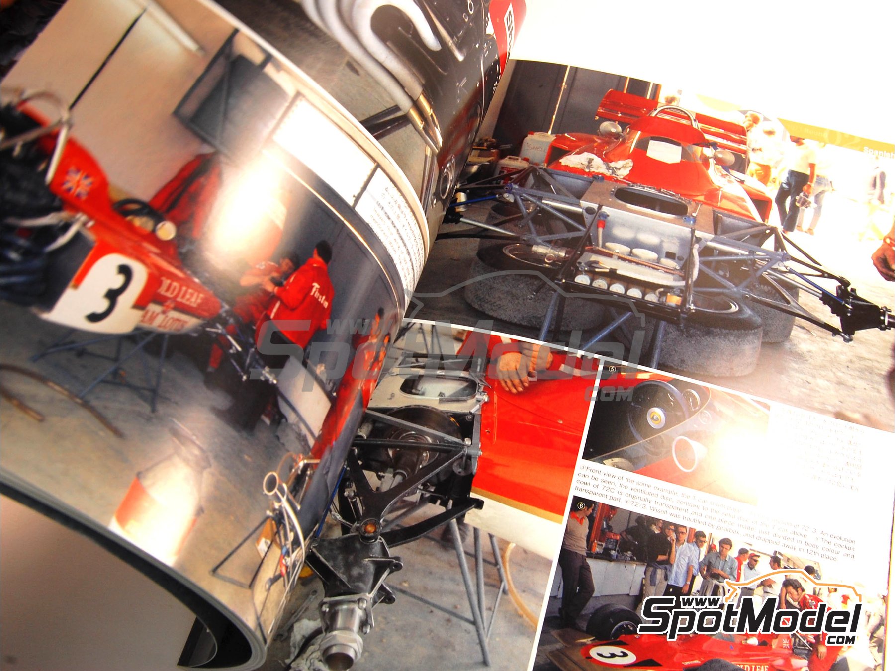 Image 7: JOE HONDA Racing Pictorial Series - Gold Leaf : Lotus 49, 56B, 63, 72 -  1968, 1969, 1970 y 1971 | Libro de referencia fabricado por Model Factory Hiro (ref.&nbsp;MFH-JH12, tambien 9784905248125 y RP12)