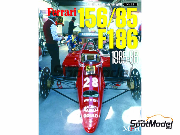 Image 1: JOE HONDA Racing Pictorial Series -  Ferrari 156/85 and F186 in the 1980s �Turbo era� -  1980 | Libro de referencia fabricado por Model Factory Hiro (ref.&nbsp;MFH-JH22, tambien 9784905248248 y RP22)
