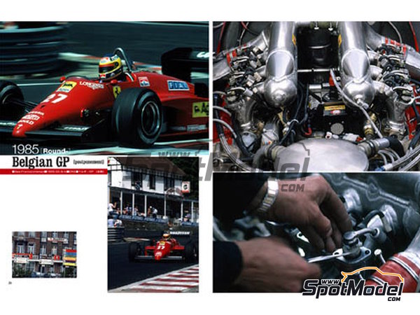 Image 2: JOE HONDA Racing Pictorial Series -  Ferrari 156/85 and F186 in the 1980s �Turbo era� -  1980 | Libro de referencia fabricado por Model Factory Hiro (ref.&nbsp;MFH-JH22, tambien 9784905248248 y RP22)