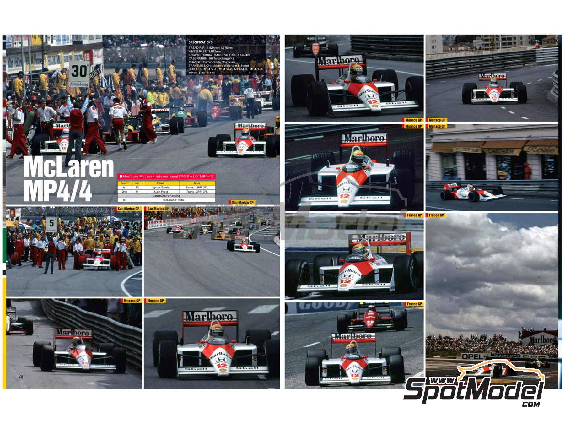 Image 2: JOE HONDA Racing Pictorial Series - Grand Prix Cars - FIA Formula 1 World Championship 1988 | Reference / walkaround book manufactured by Model Factory Hiro (ref.&nbsp;MFH-JH24, also 9784905248262 and RP24)