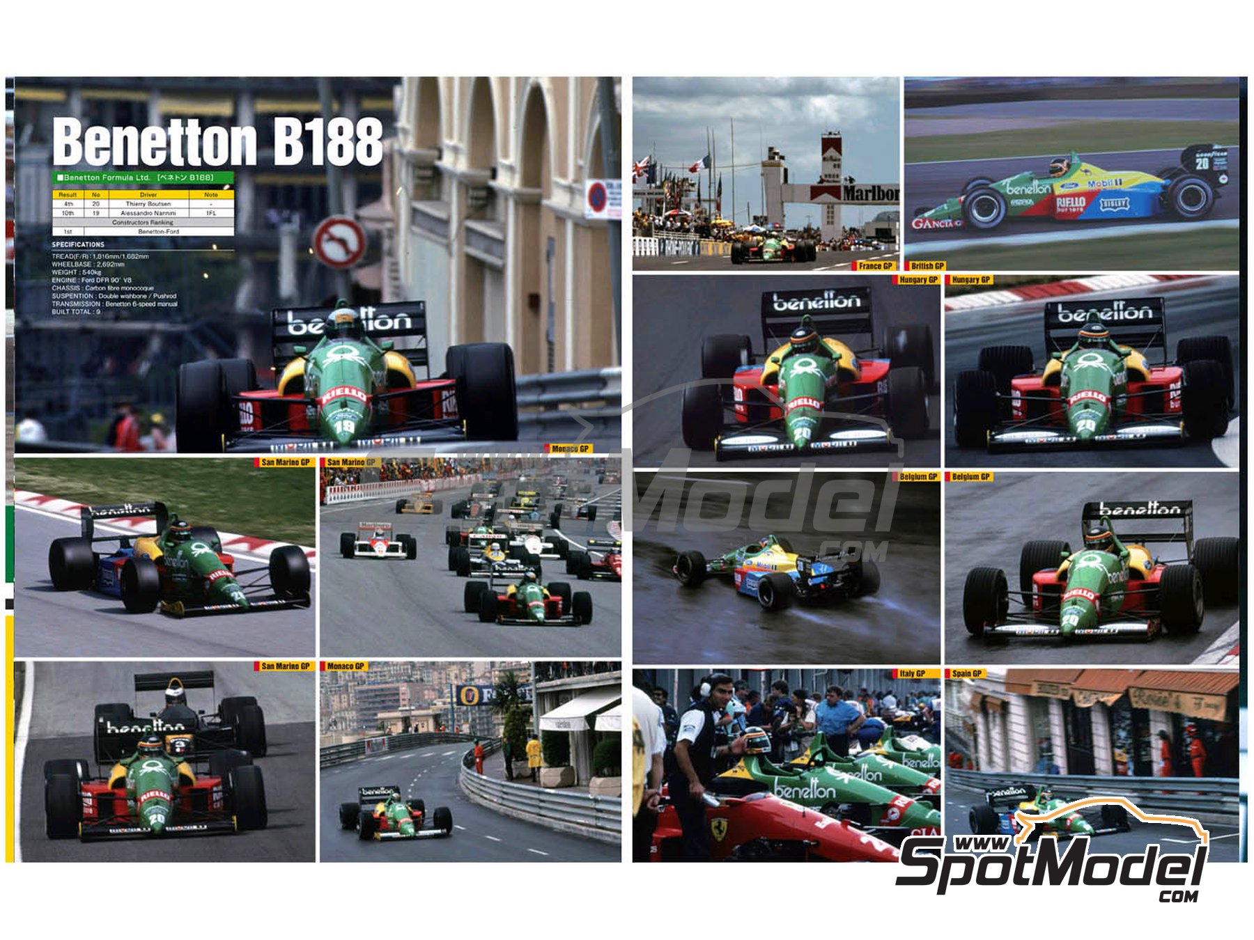 Image 3: JOE HONDA Racing Pictorial Series - Grand Prix Cars - FIA Formula 1 World Championship 1988 | Reference / walkaround book manufactured by Model Factory Hiro (ref.&nbsp;MFH-JH24, also 9784905248262 and RP24)