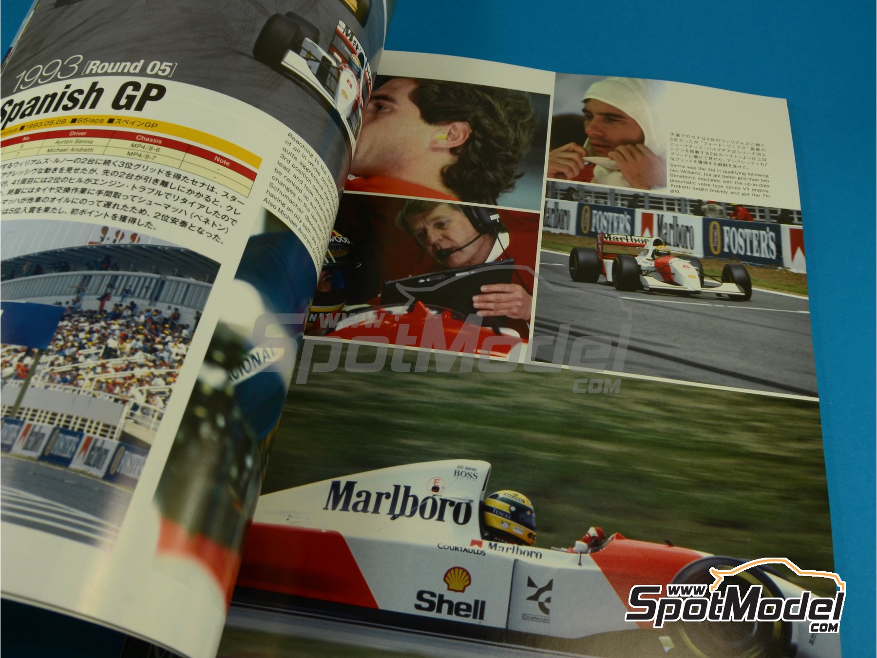 Image 3: JOE HONDA Racing Pictorial Series - MP4/8 - Campeonato del Mundo FIA de Formula 1 1993 | Libro de referencia fabricado por Model Factory Hiro (ref.&nbsp;MFH-JH31, tambien 9784905248378 y RP31)