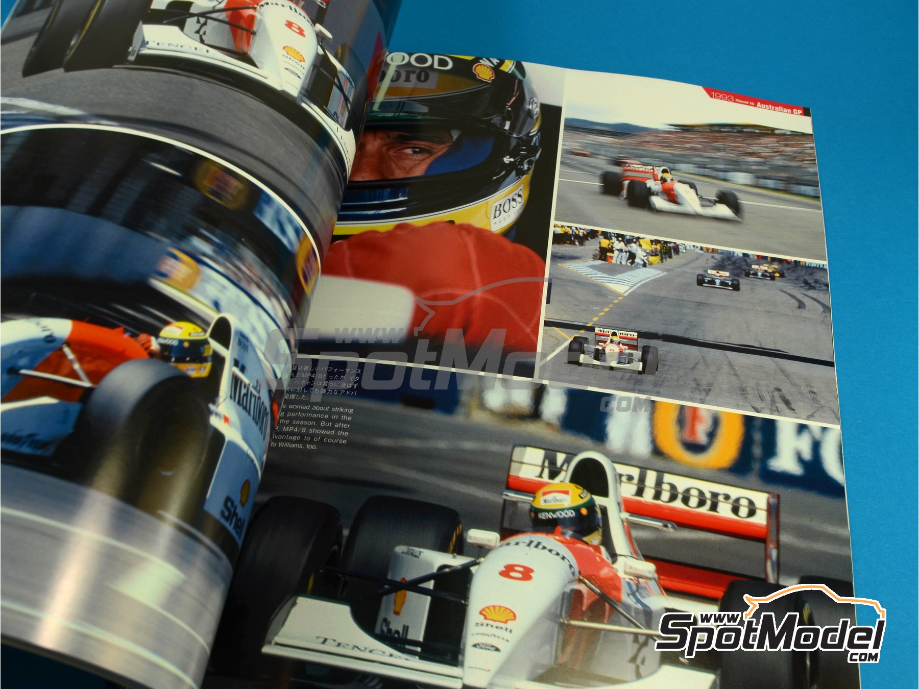 Image 8: JOE HONDA Racing Pictorial Series - MP4/8 - Campeonato del Mundo FIA de Formula 1 1993 | Libro de referencia fabricado por Model Factory Hiro (ref.&nbsp;MFH-JH31, tambien 9784905248378 y RP31)