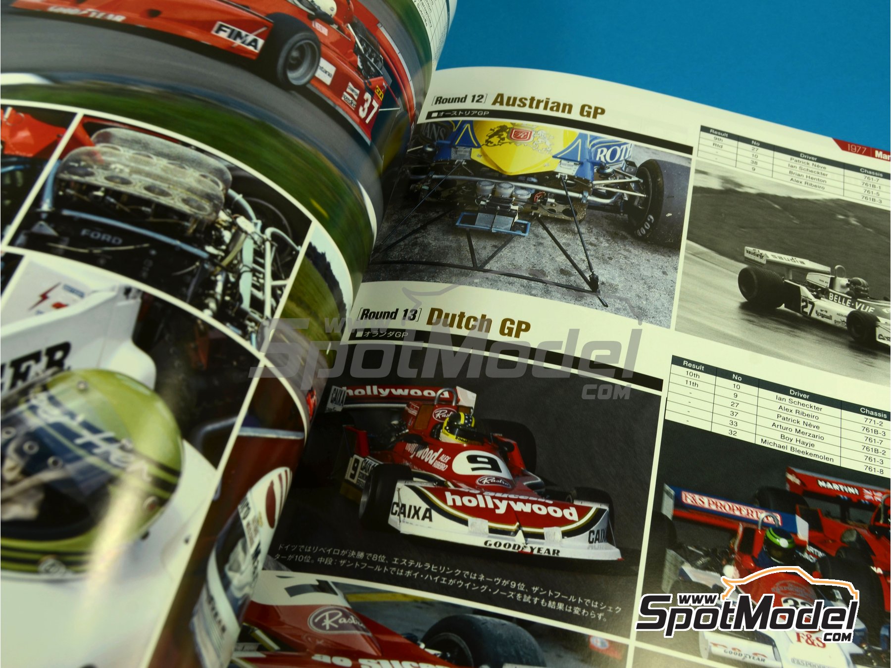 Image 5: Joe Honda Racing Pictorial Series - Grand Prix 1977, Primera parte | Libro de referencia fabricado por Model Factory Hiro (ref.&nbsp;MFH-JH35, tambien 9784905248439 y RP35)