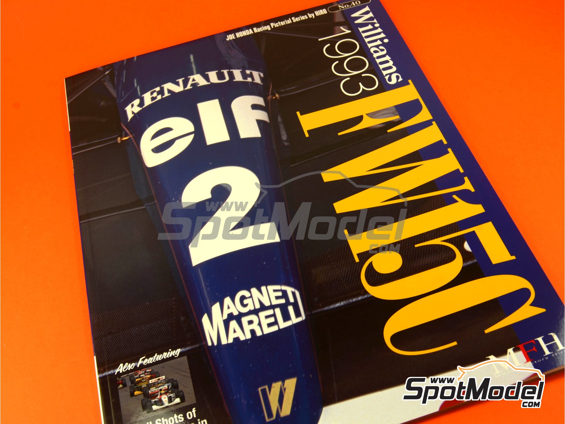 Image 1: Joe Honda Racing Pictorial Series: Williams FW15C - Campeonato del Mundo FIA de Formula 1 1993 | Libro de referencia fabricado por Model Factory Hiro (ref.&nbsp;MFH-JH40, tambien 9784905248491 y RP40)