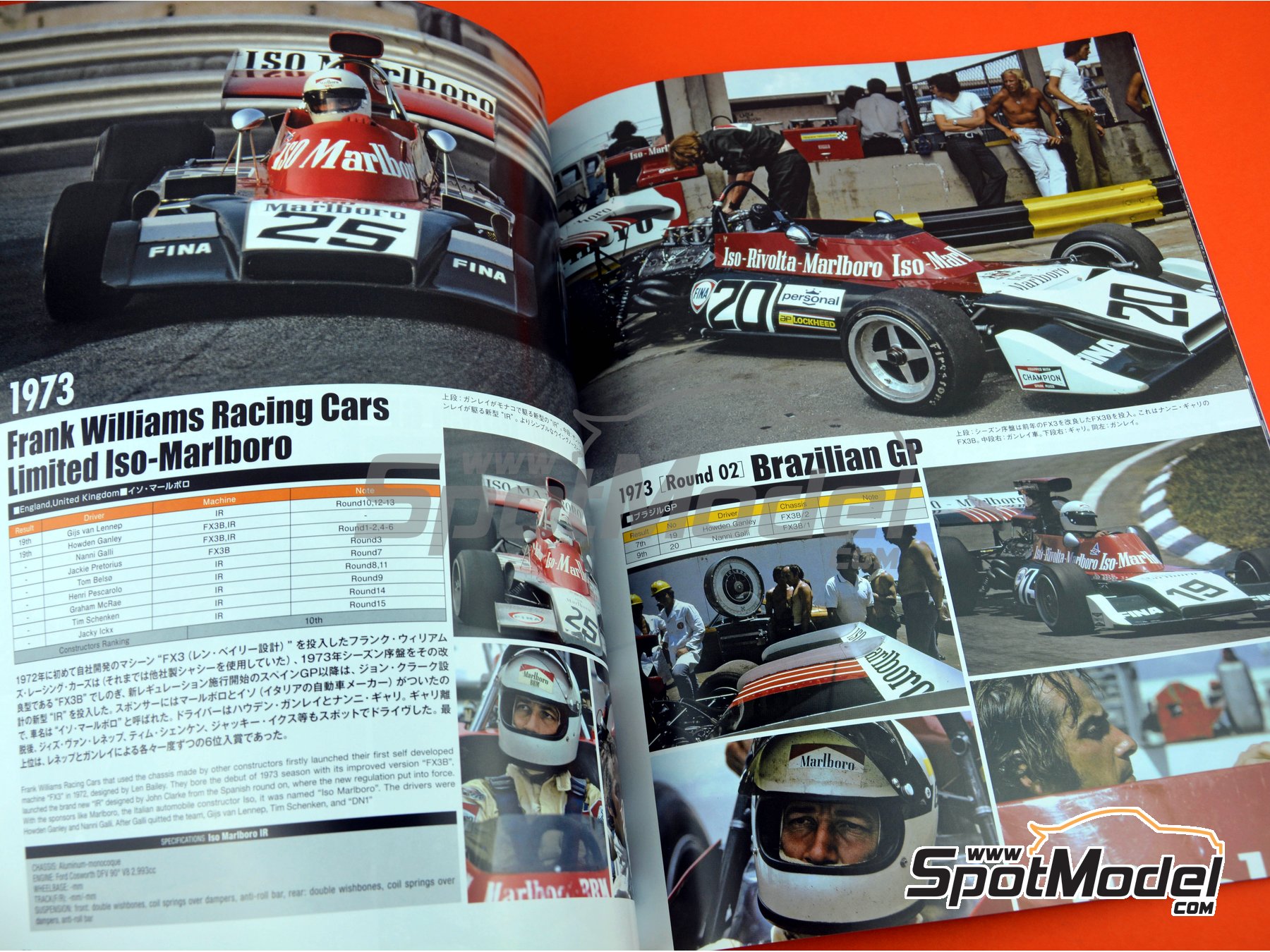 Image 7: Joe Honda Racing Pictorial Series: Grand Prix - 24 Hours of Daytona, 24 Hours Le Mans, FIA Formula 1 World Championship 1973 | Reference / walkaround book manufactured by Model Factory Hiro (ref.&nbsp;MFH-JH47, also 9784905248620 and RP47)