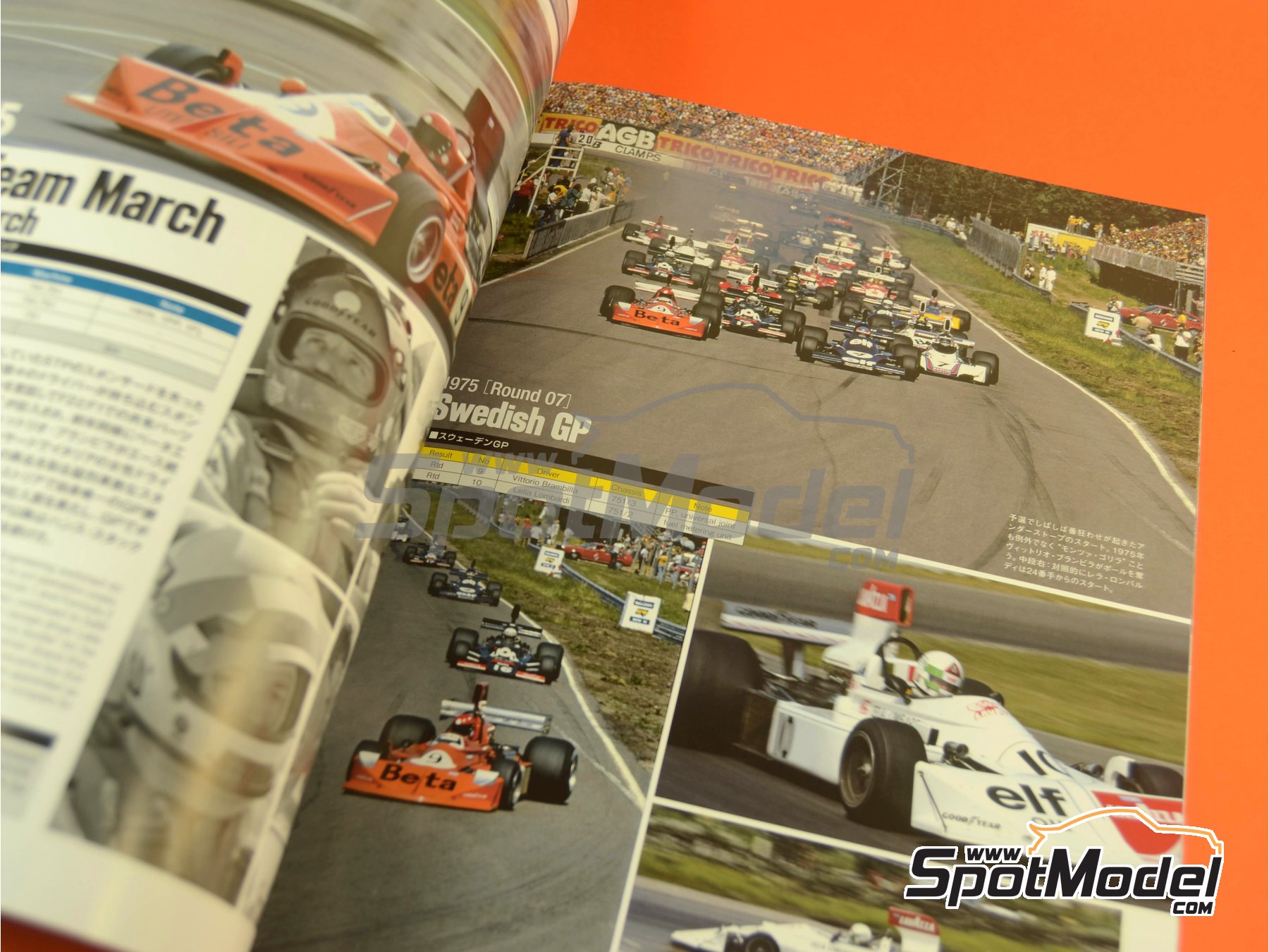 Image 8: Joe Honda Racing Pictorial Series: Grand Prix, parte 1 -  1975 | Libro de referencia fabricado por Model Factory Hiro (ref. MFH-JH50, tambien 9784905248651 y RP50)