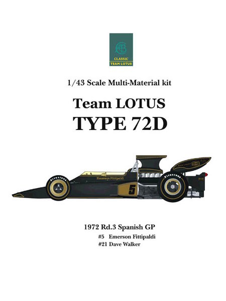 Details about   DeAGOSTINI Formula 1 machine collection No.49 LOTUS 72D 1/43 scale from Japan 